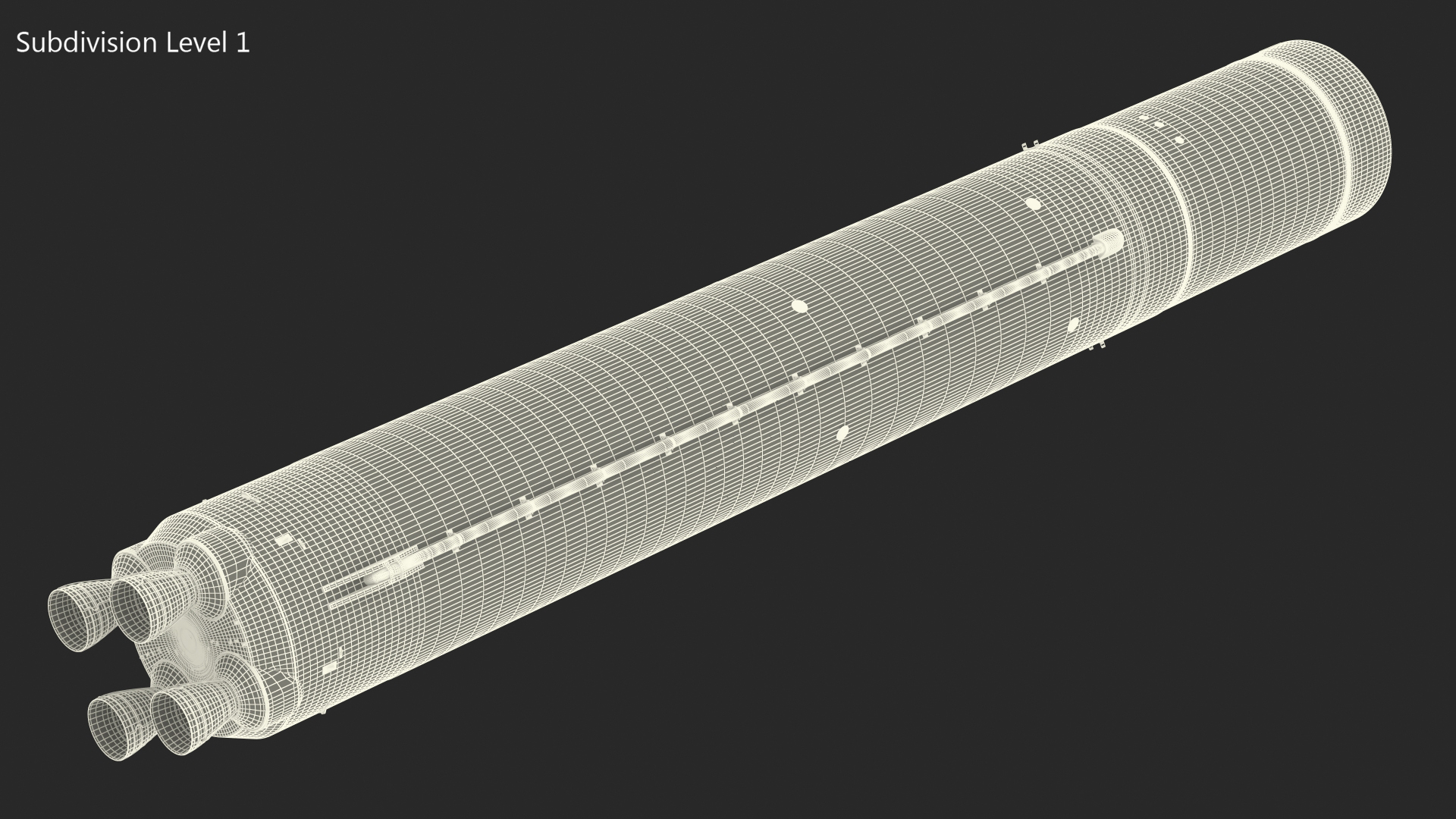 3D model NASA Space Launch System Core Stage