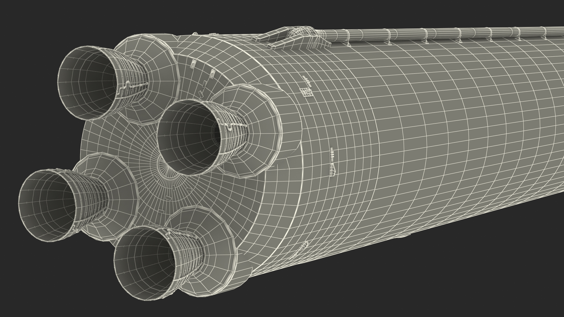 3D model NASA Space Launch System Core Stage