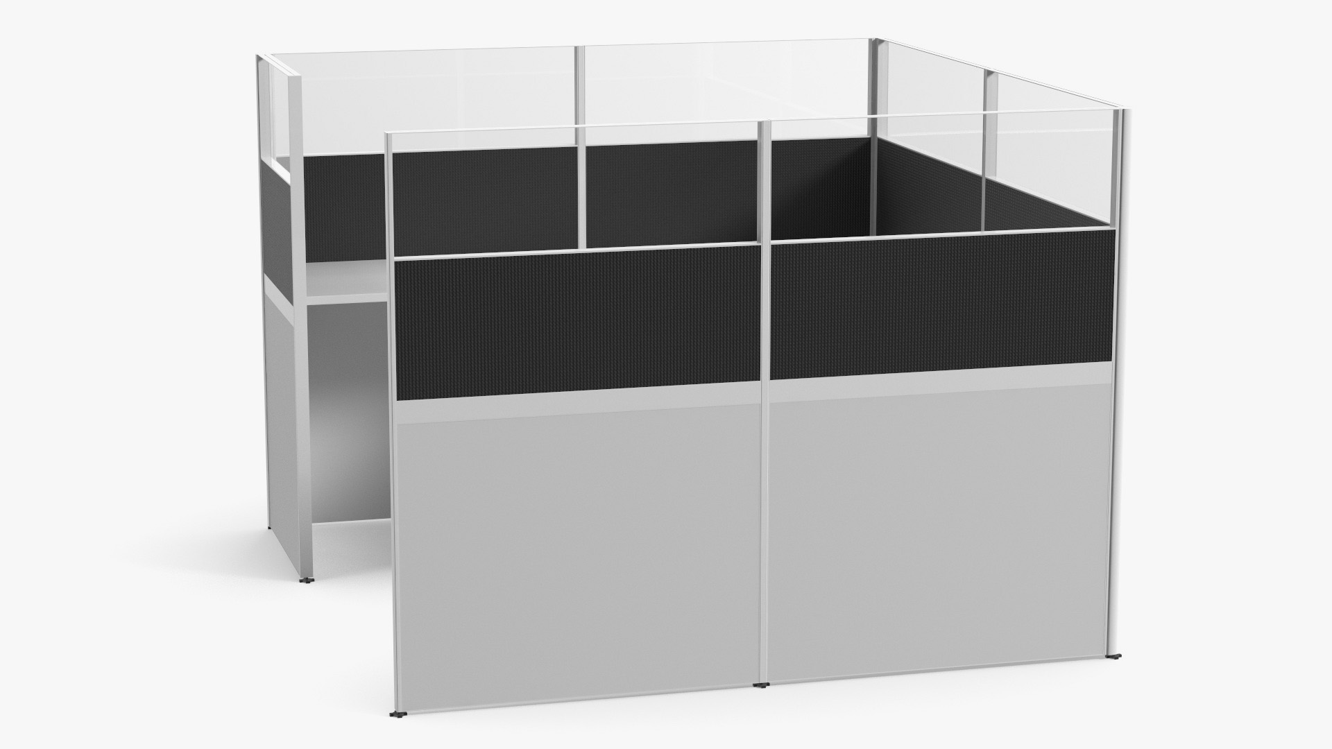 Modular Office Cubicles Kit Game Ready, view 5