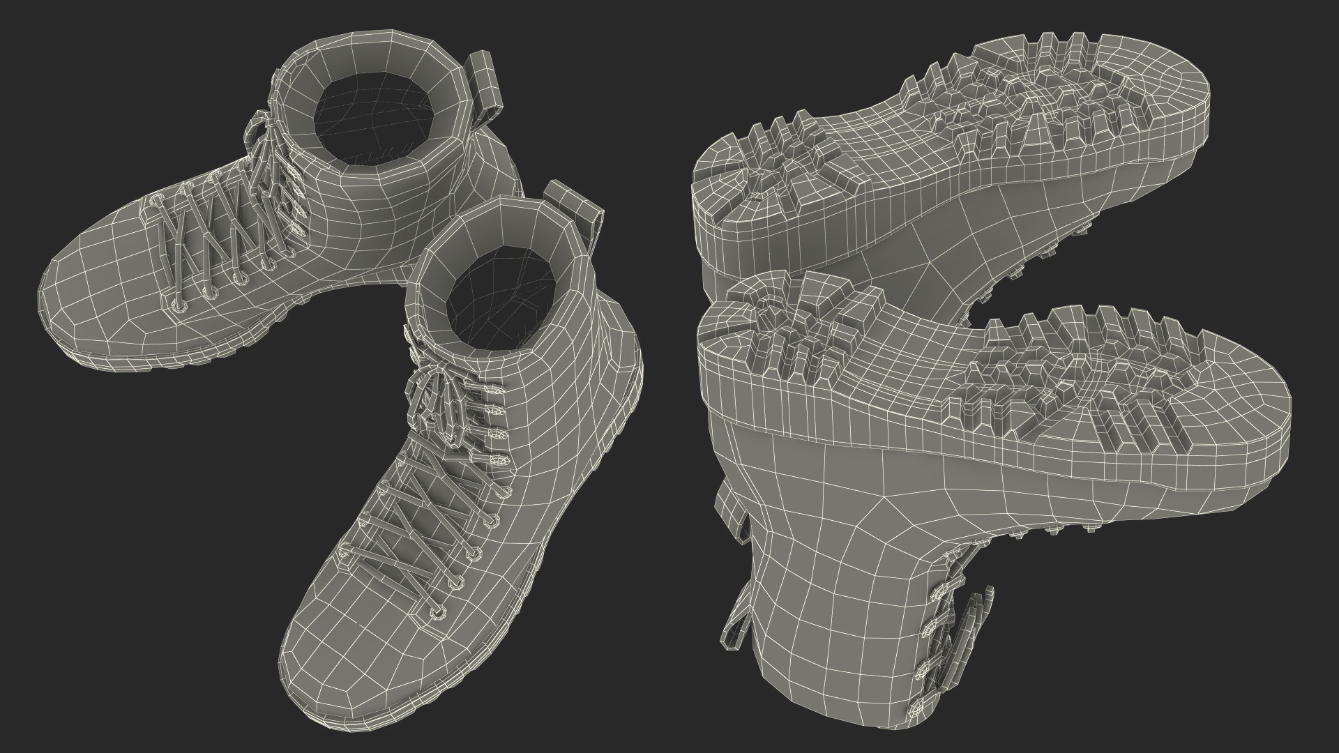Tactical Gear Boots 3D model