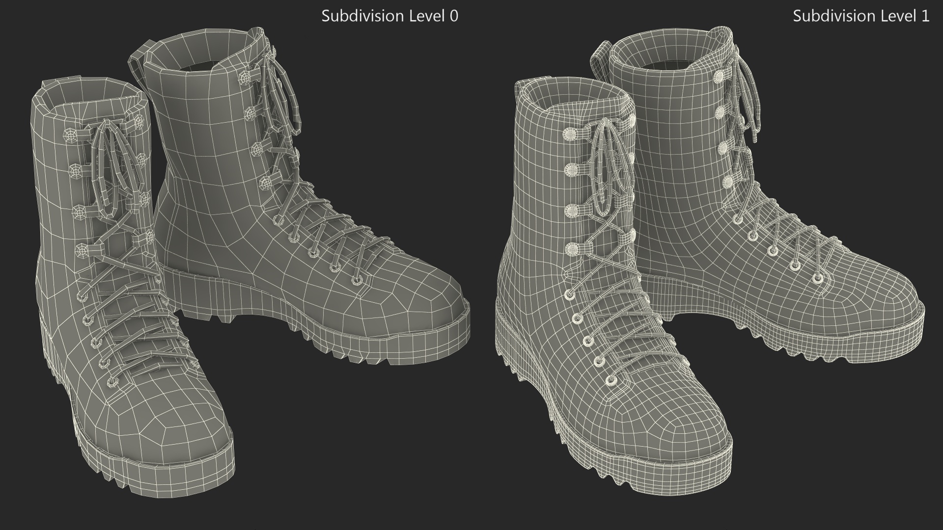 Tactical Gear Boots 3D model