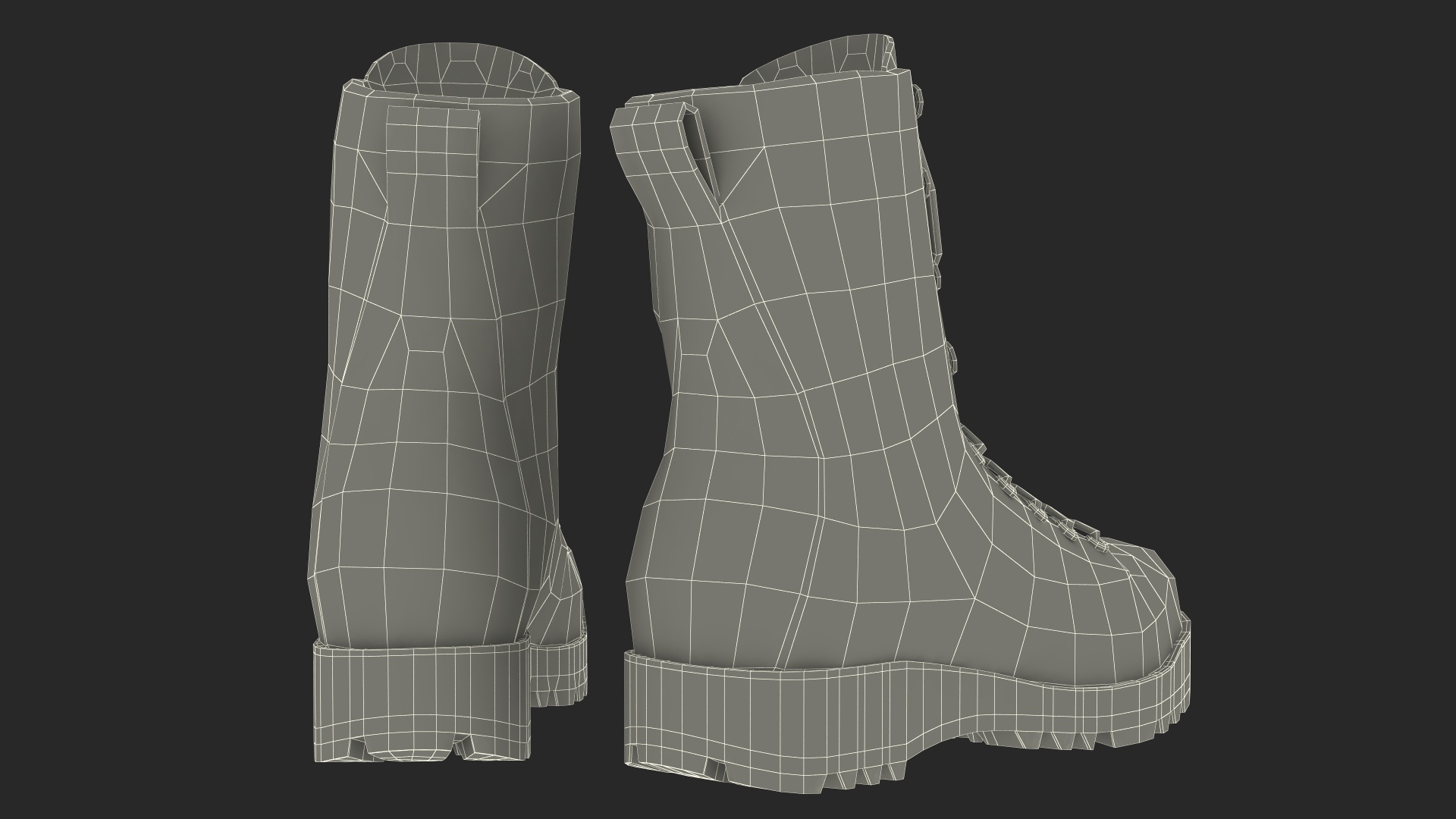 Tactical Gear Boots 3D model