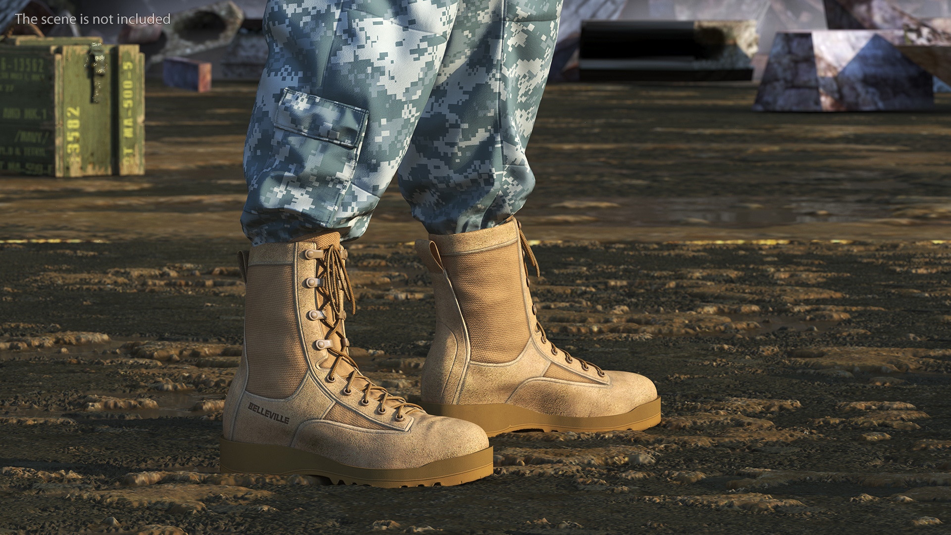 Tactical Gear Boots 3D model