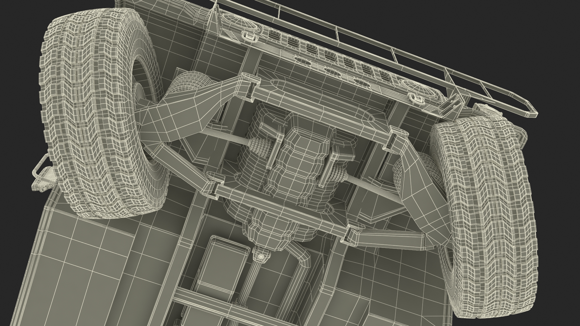 Military Humvee Vehicle Rigged for Maya 3D model
