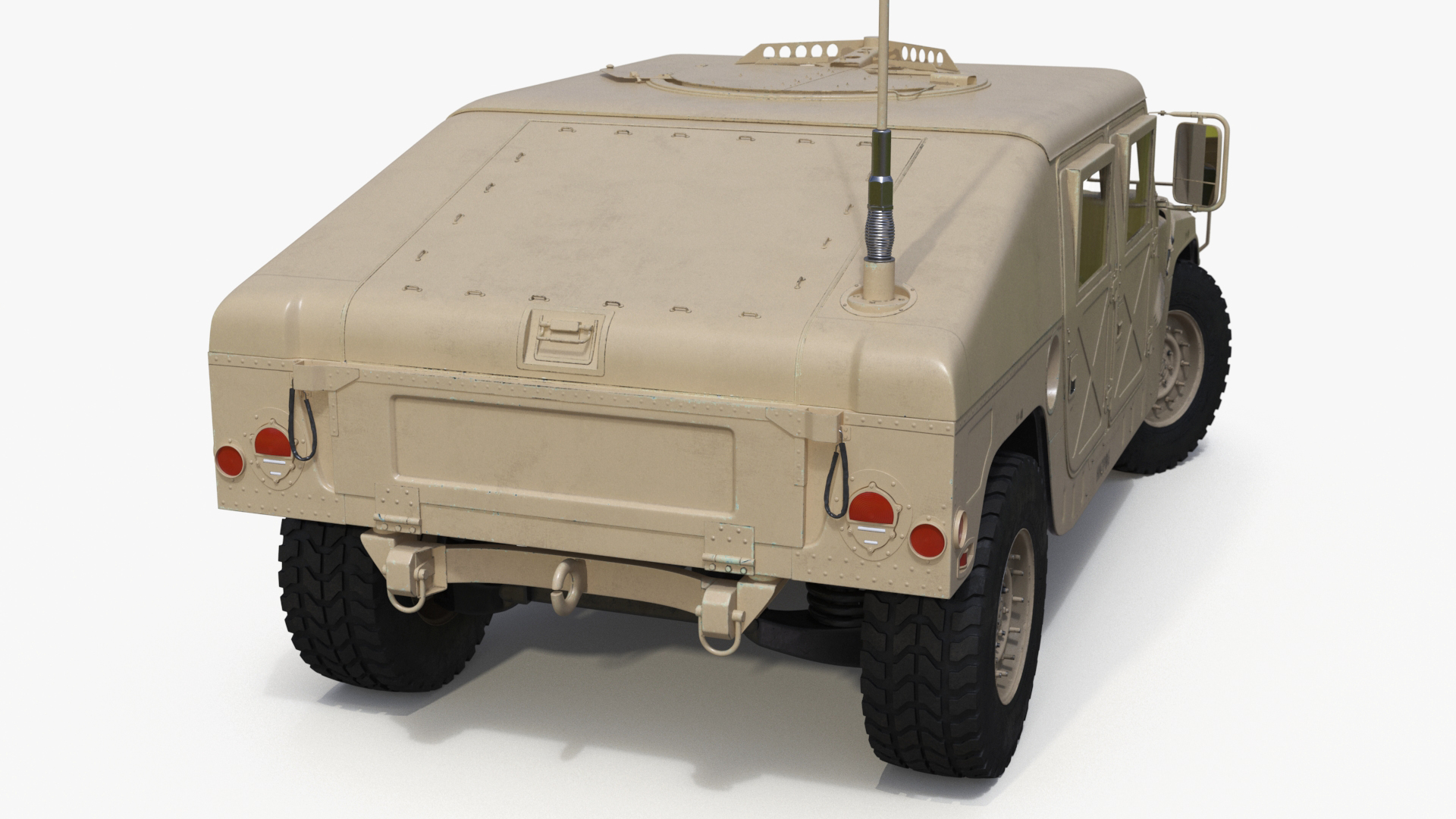 Military Humvee Vehicle Rigged for Maya 3D model