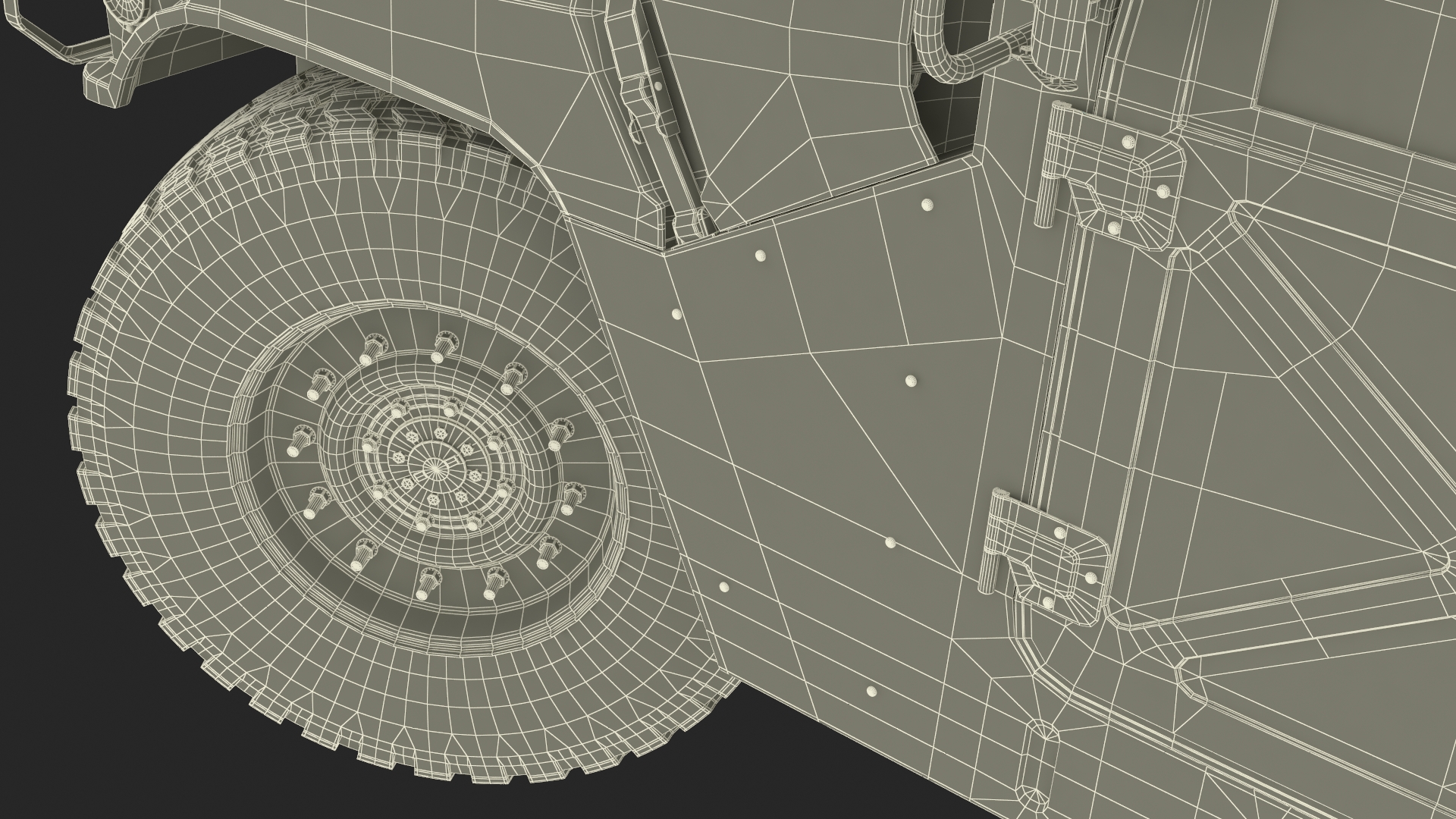 Military Humvee Vehicle Rigged for Maya 3D model