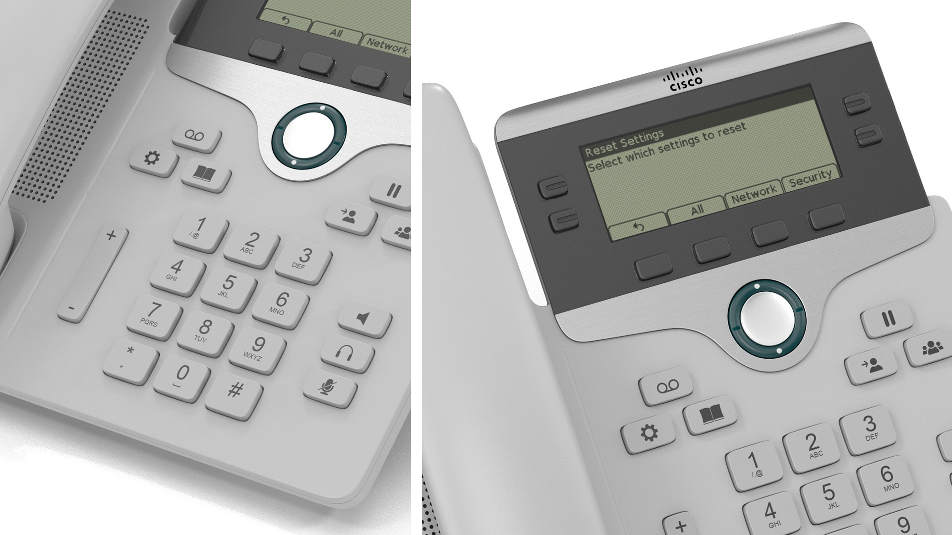 3D Cisco Office Desk Phone model