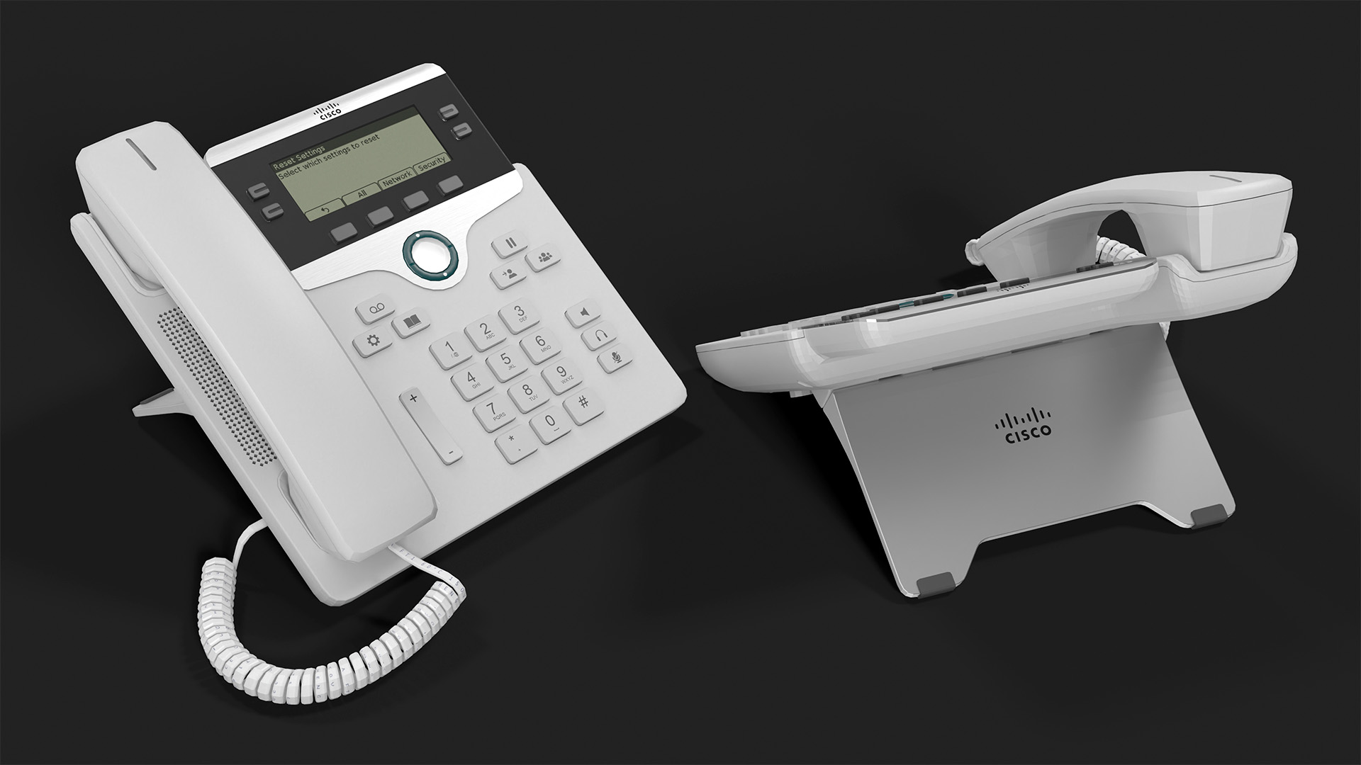 3D Cisco Office Desk Phone model