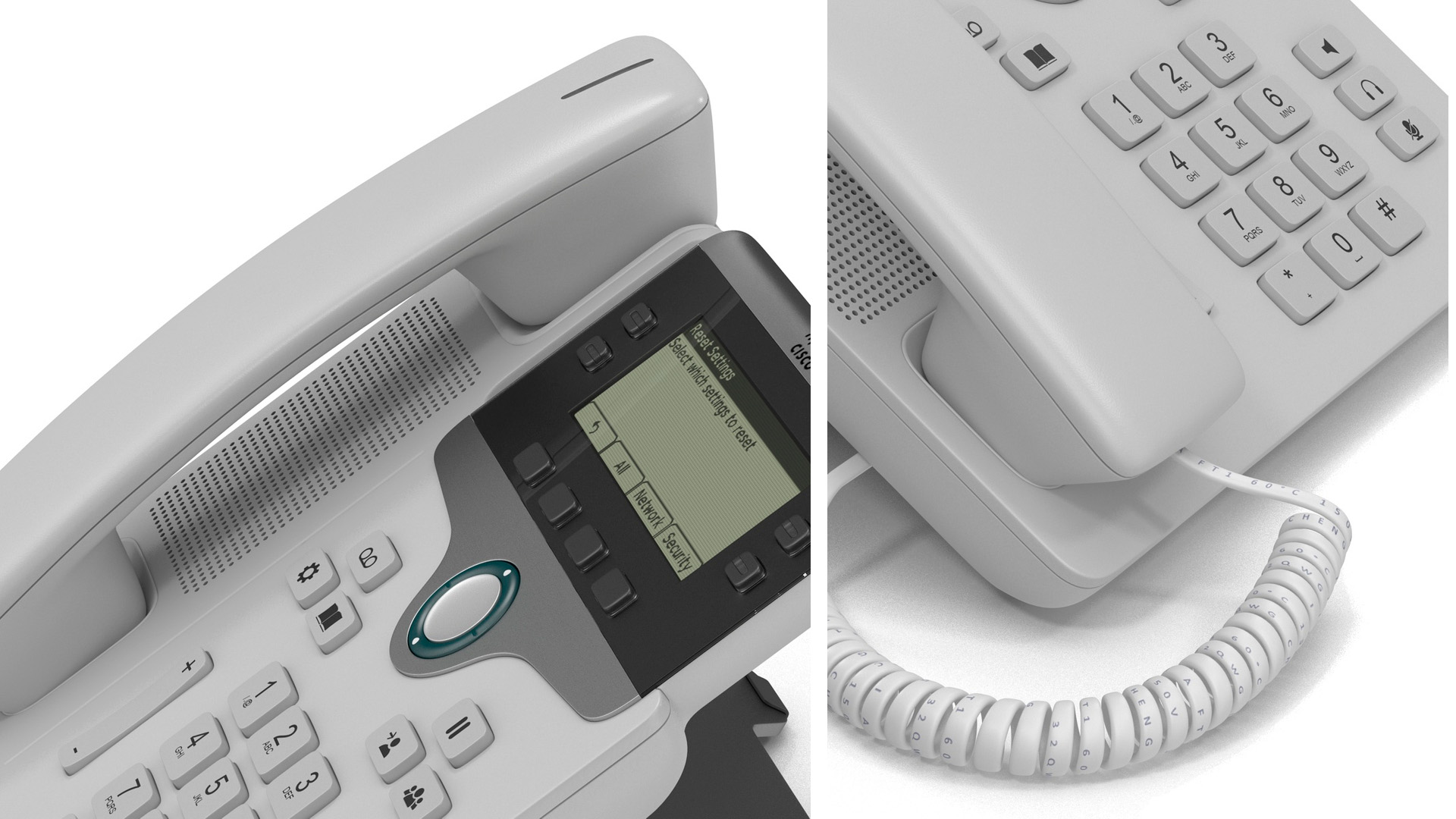 3D Cisco Office Desk Phone model