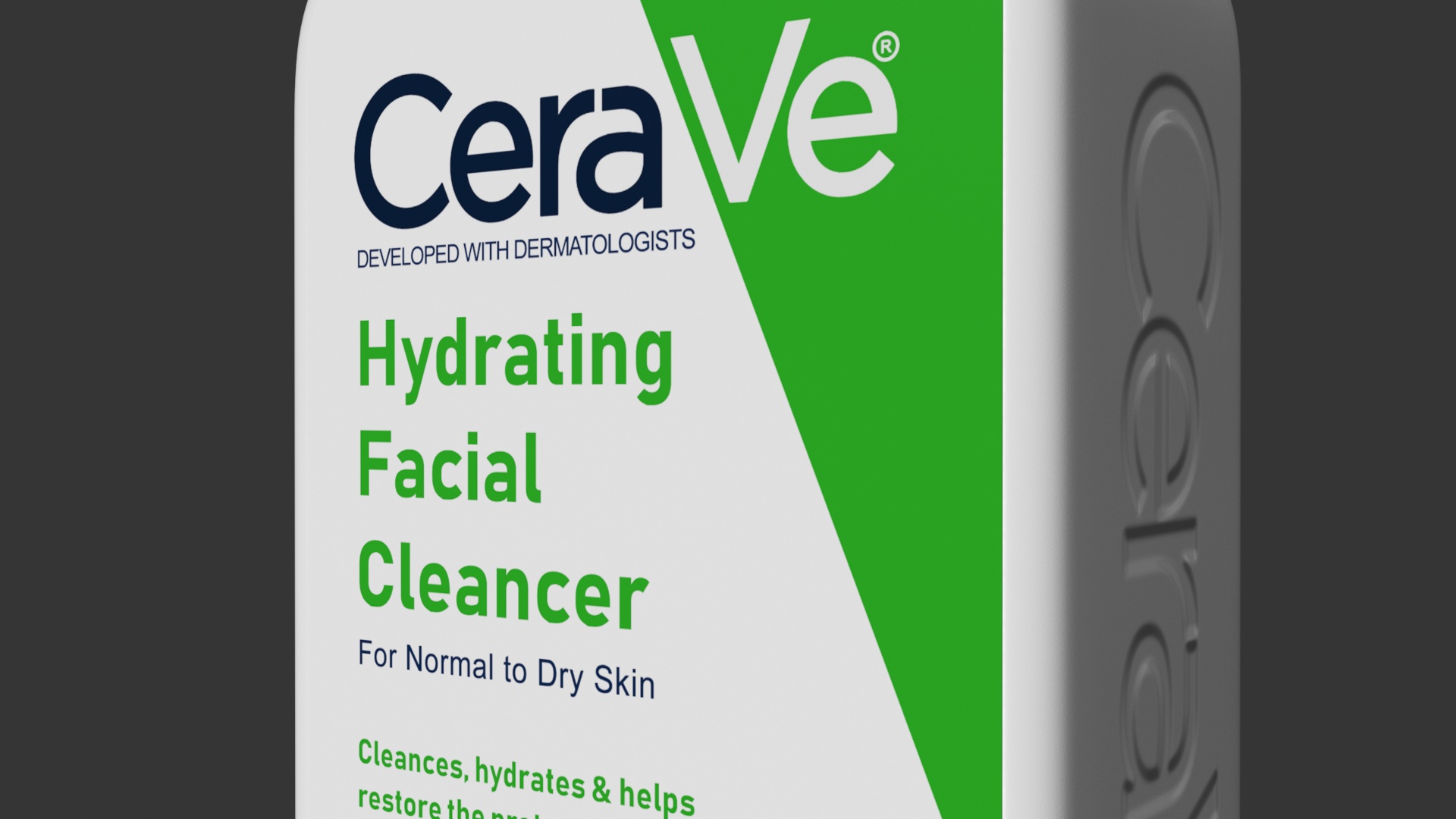 3D model CeraVe Cleanser Dispenser Bottle 473 ml Green
