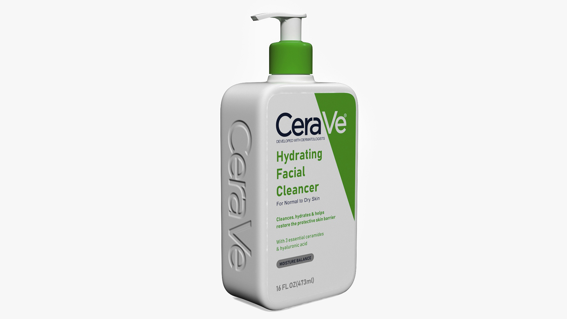3D model CeraVe Cleanser Dispenser Bottle 473 ml Green