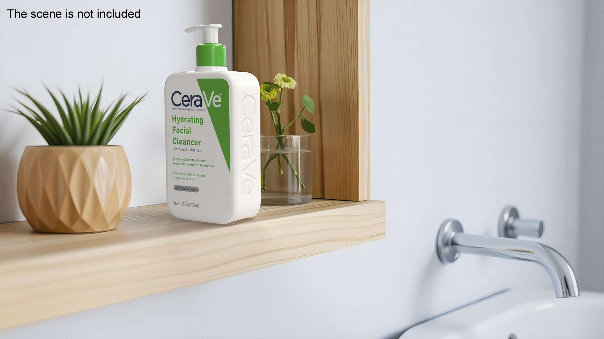 3D model CeraVe Cleanser Dispenser Bottle 473 ml Green