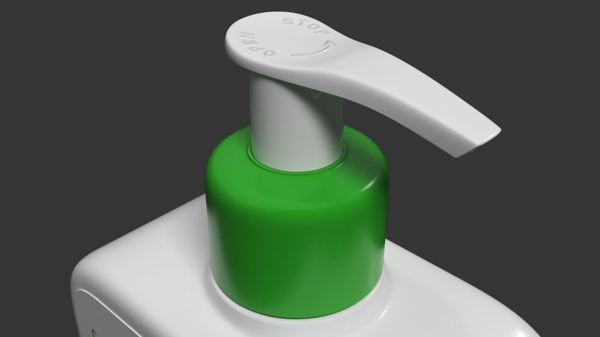 3D model CeraVe Cleanser Dispenser Bottle 473 ml Green