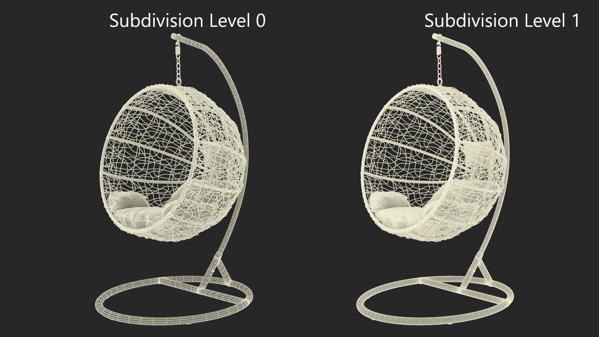 3D Hanging Chair Eliott with Stand