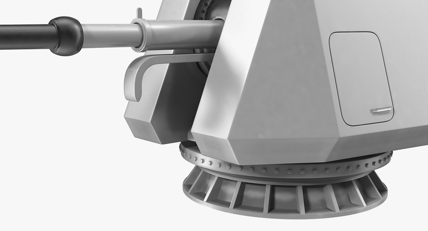 OTO Melara 76mm Gun 3D model