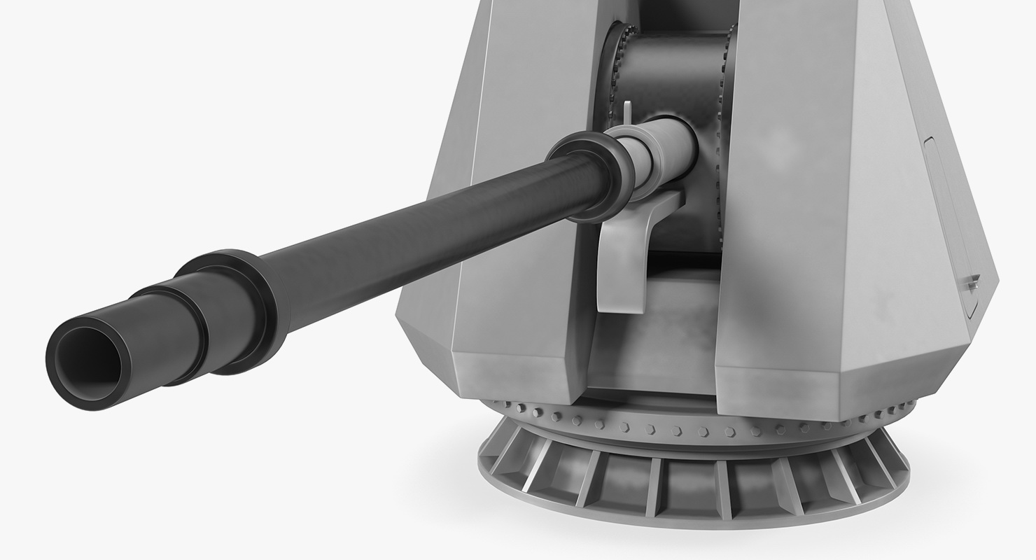 OTO Melara 76mm Gun 3D model