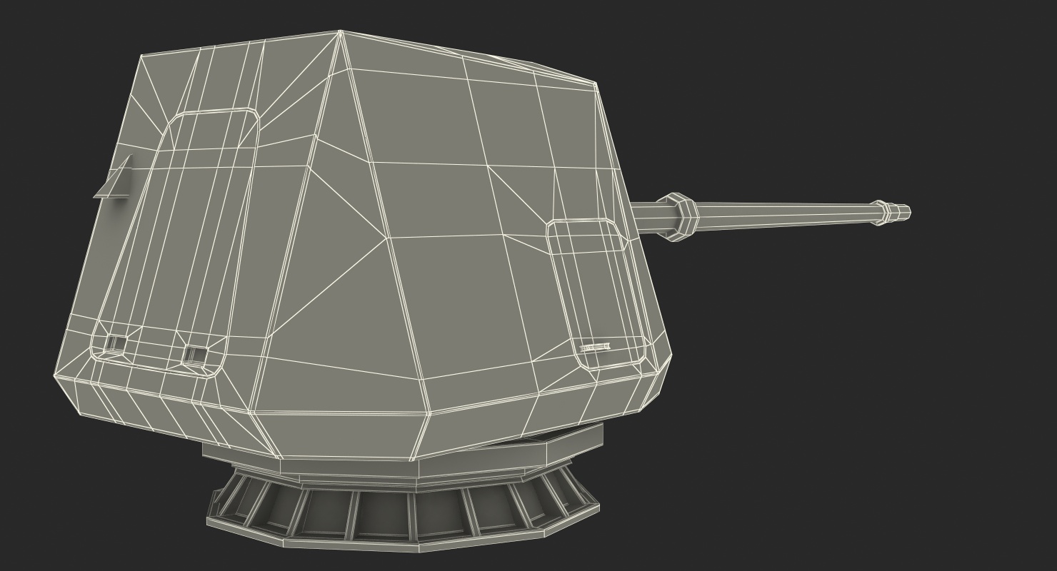 OTO Melara 76mm Gun 3D model