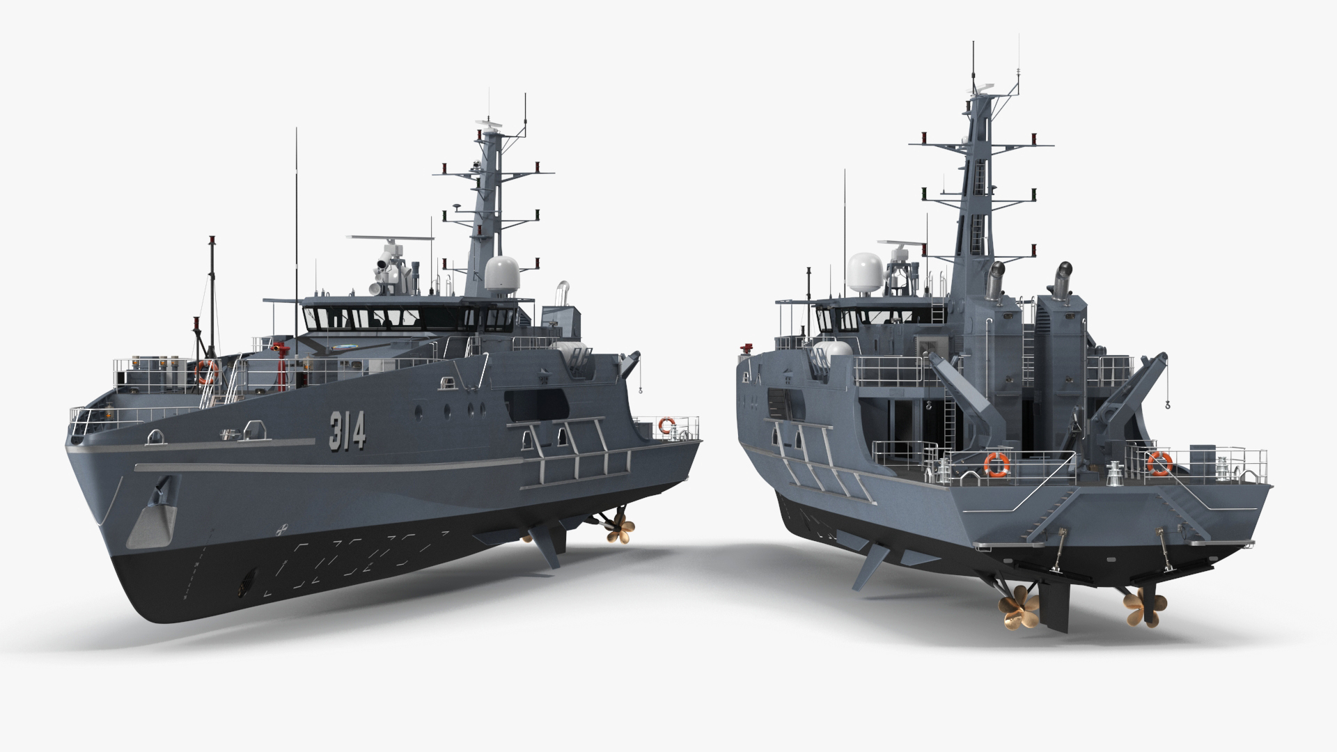 3D Australian Defence Vessel Cape Otway