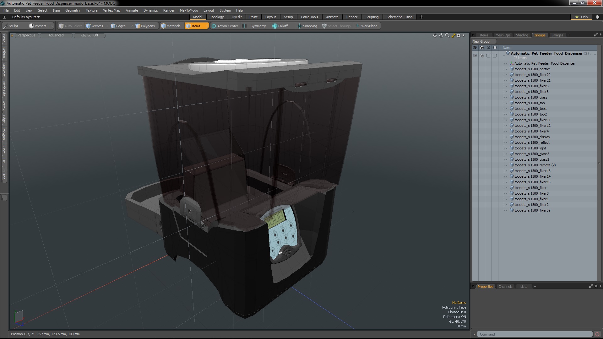 3D model Automatic Pet Feeder Food Dispenser
