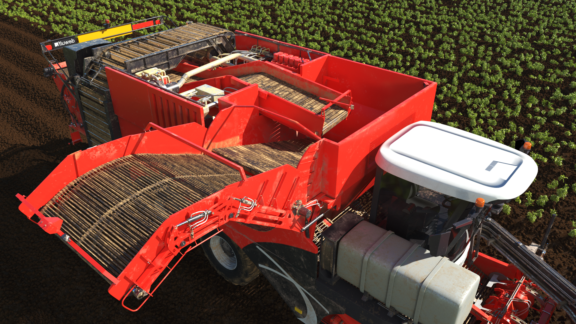 Dewulf Enduro 4-Row Harvester Dirty, view 10