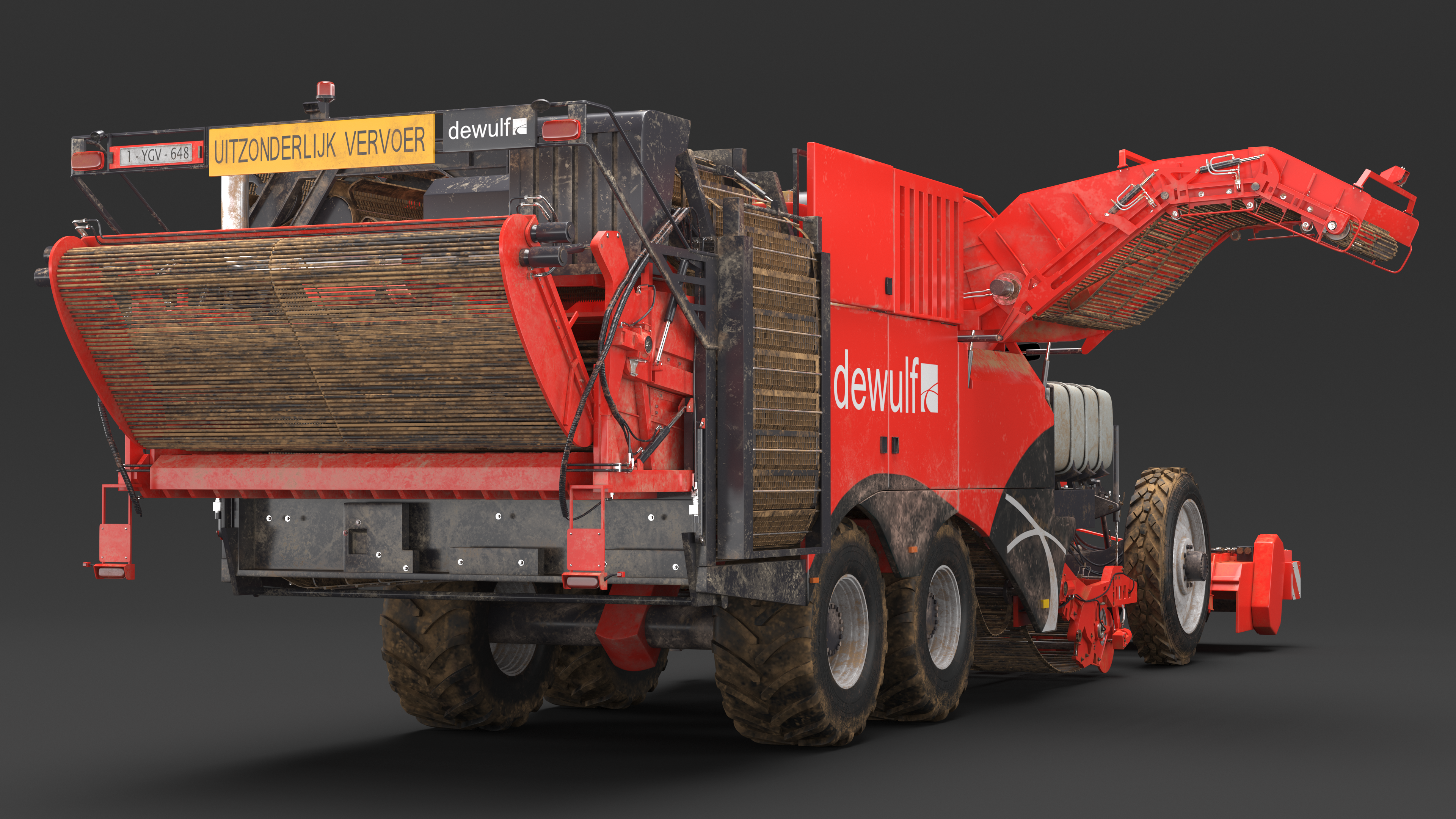 Dewulf Enduro 4-Row Harvester Dirty, view 9