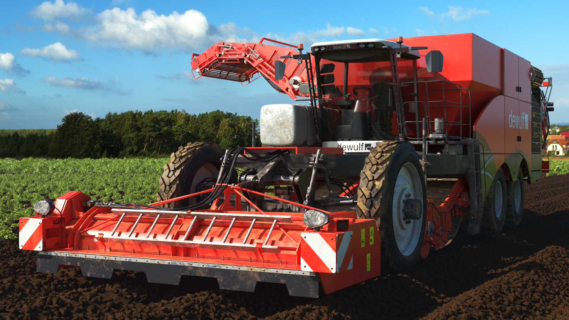 Dewulf Enduro 4-Row Harvester Dirty, view 12