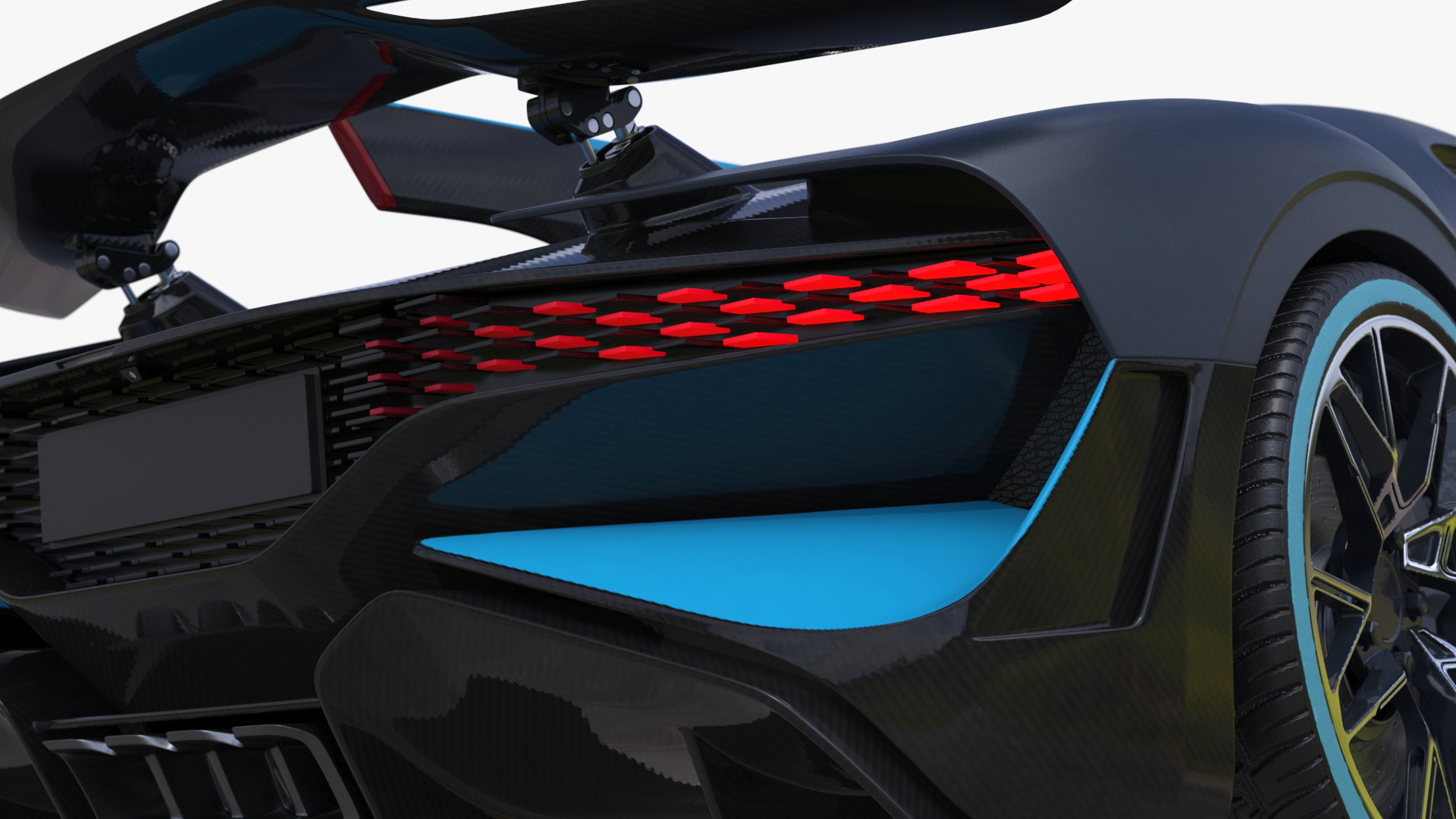 3D Luxury Car Grey Simplified