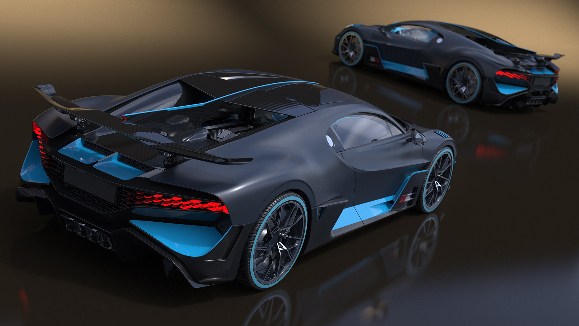 3D Luxury Car Grey Simplified