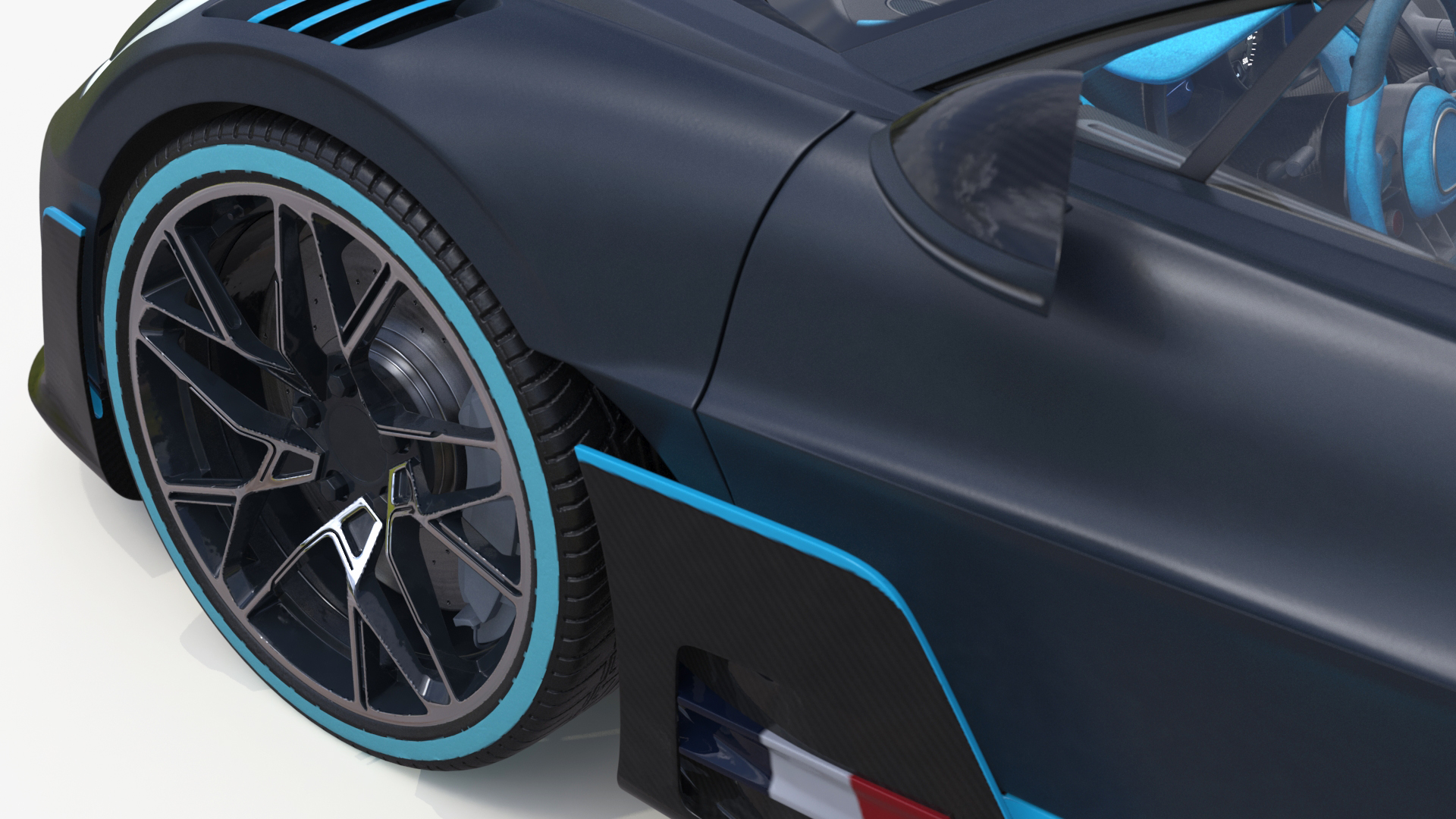 3D Luxury Car Grey Simplified
