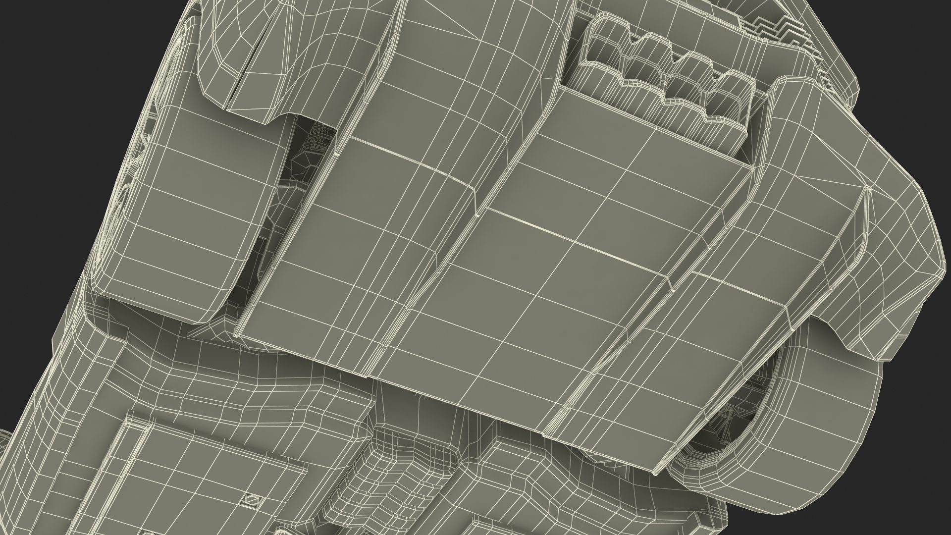 3D Luxury Car Grey Simplified