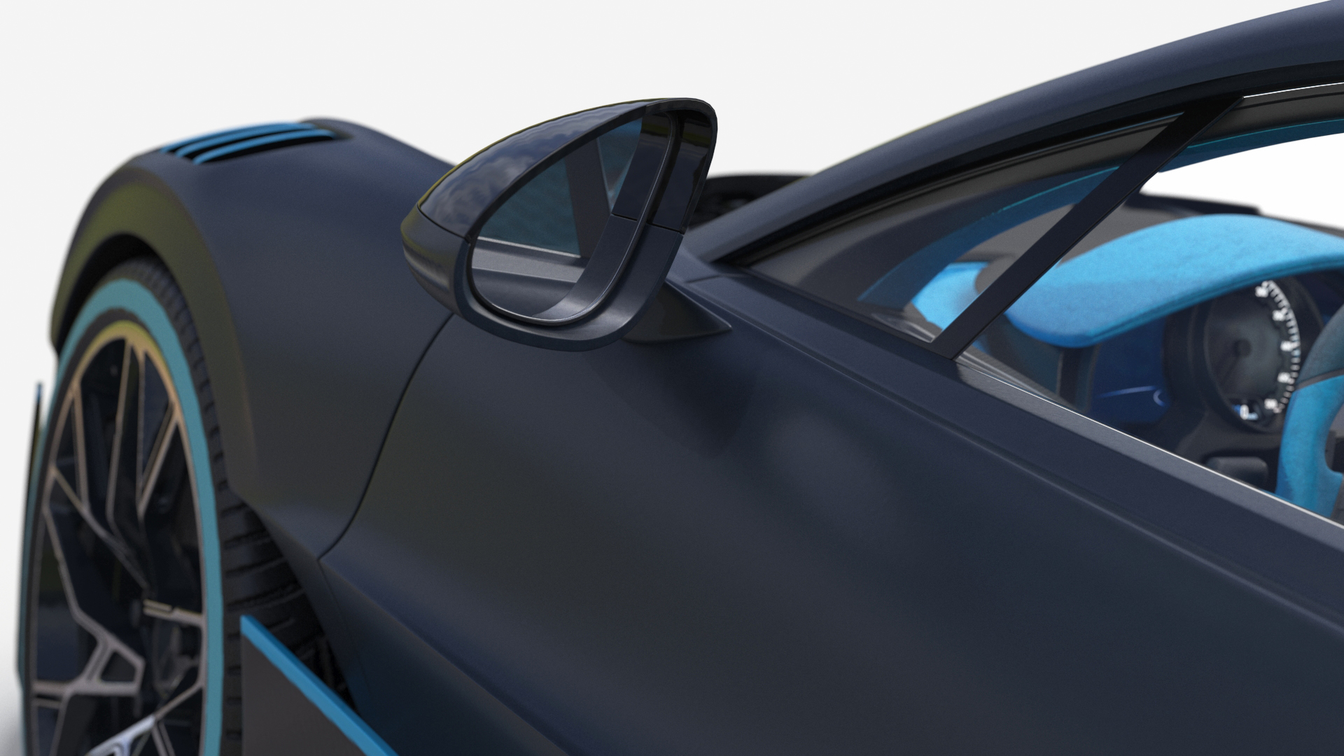 3D Luxury Car Grey Simplified