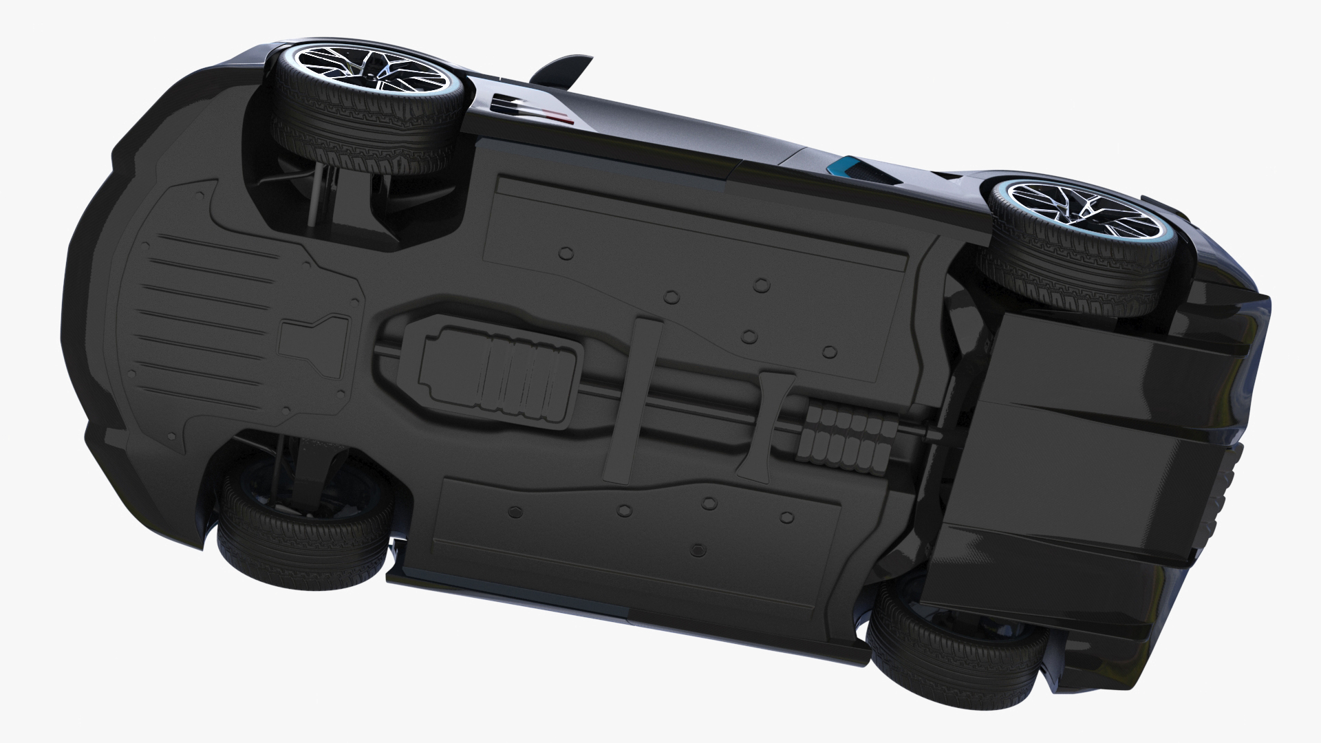 3D Luxury Car Grey Simplified
