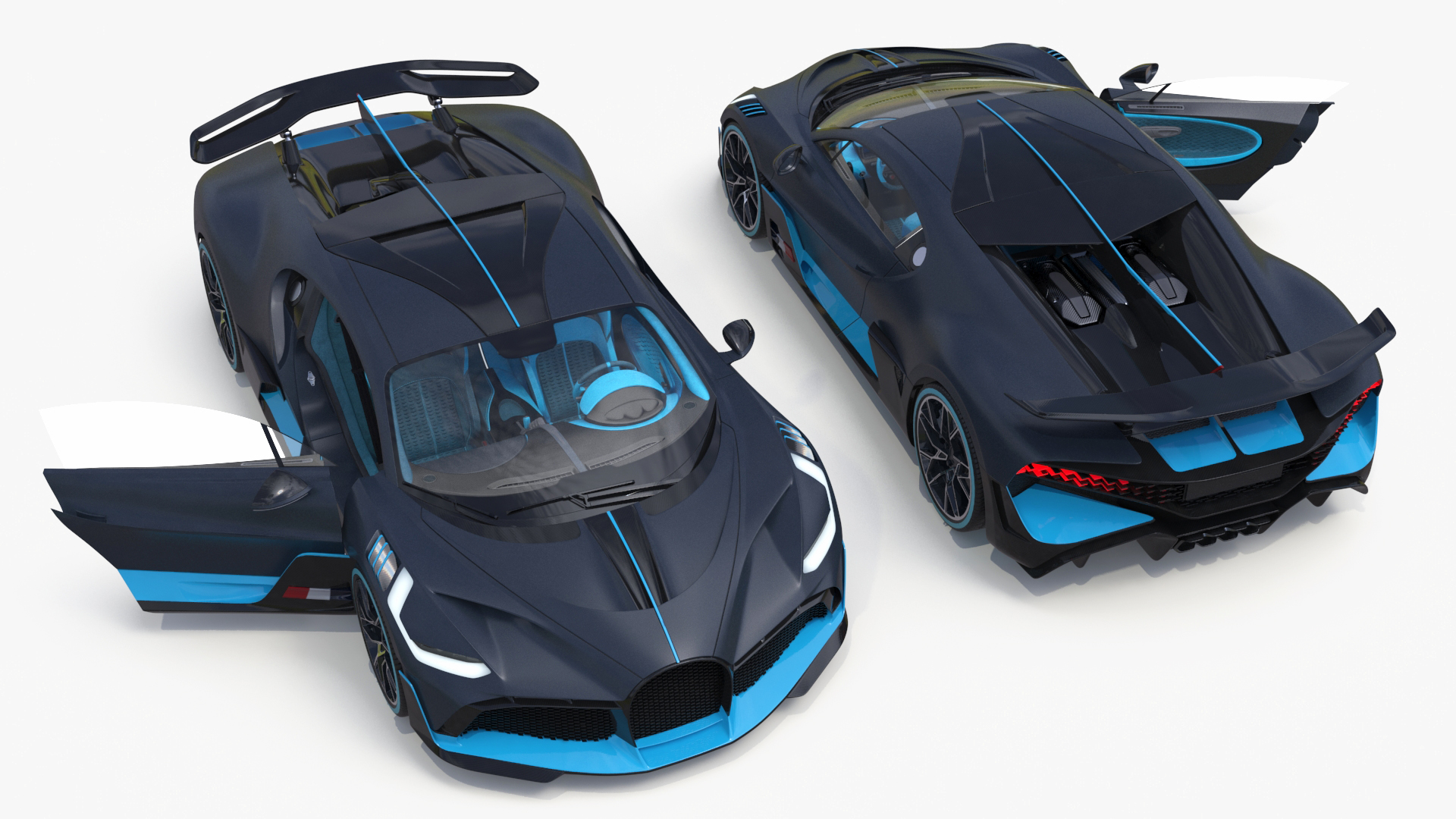 3D Luxury Car Grey Simplified