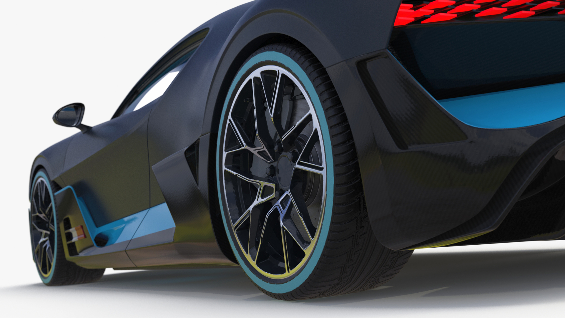 3D Luxury Car Grey Simplified