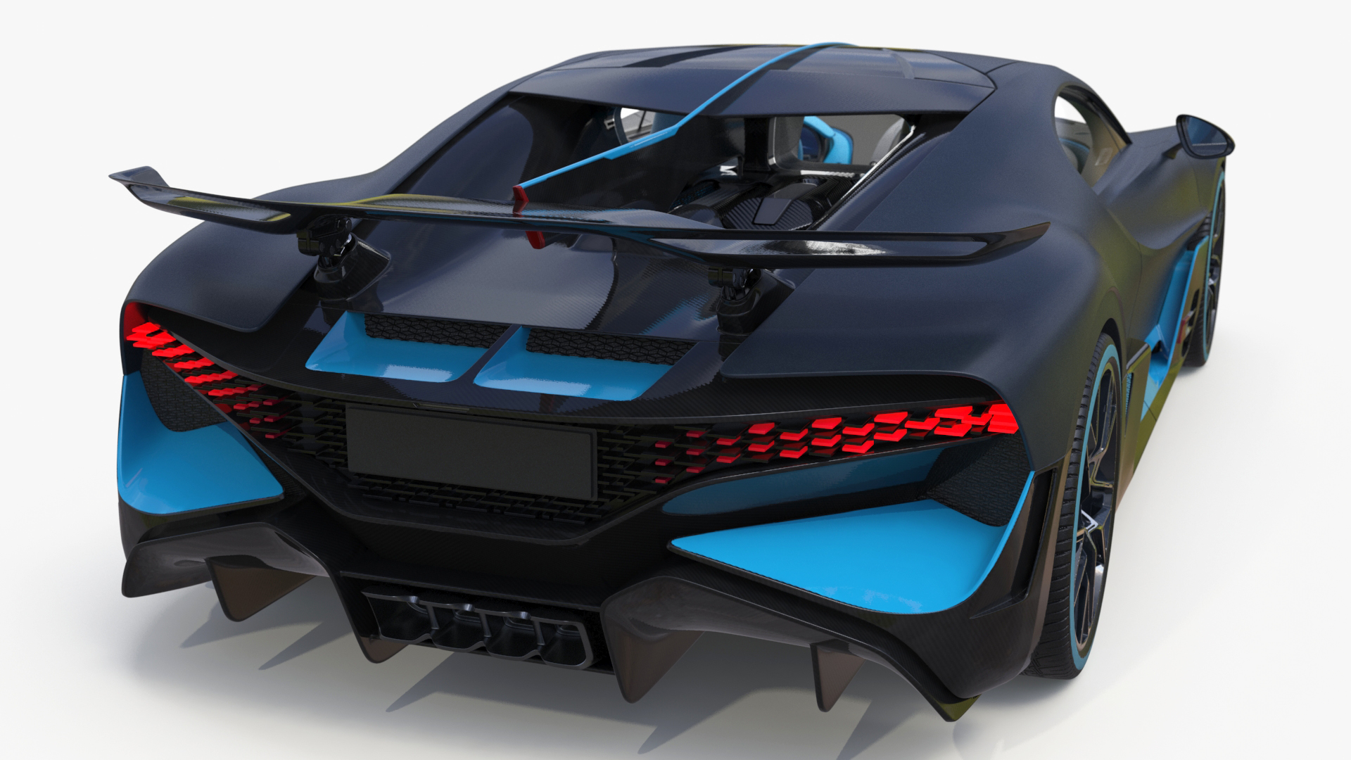 3D Luxury Car Grey Simplified