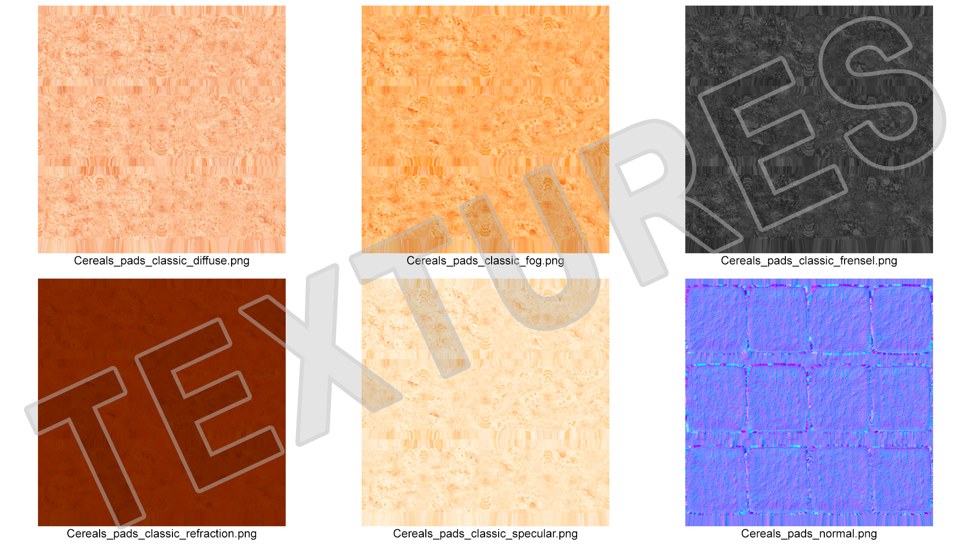 Pile of Breakfast Cereal Pads 3D model