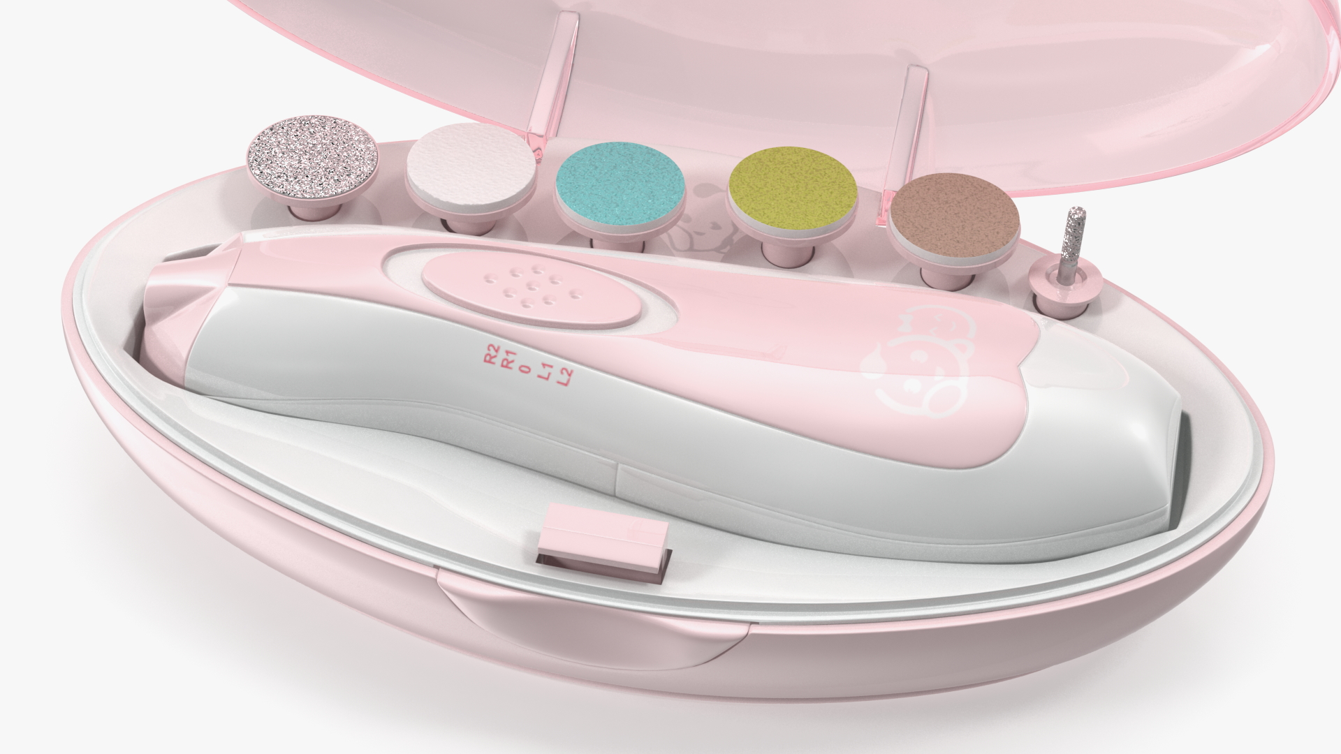 Electric Nail Trimmer Royal Angels Pink 3D model