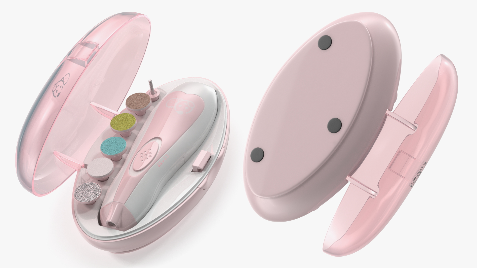 Electric Nail Trimmer Royal Angels Pink 3D model