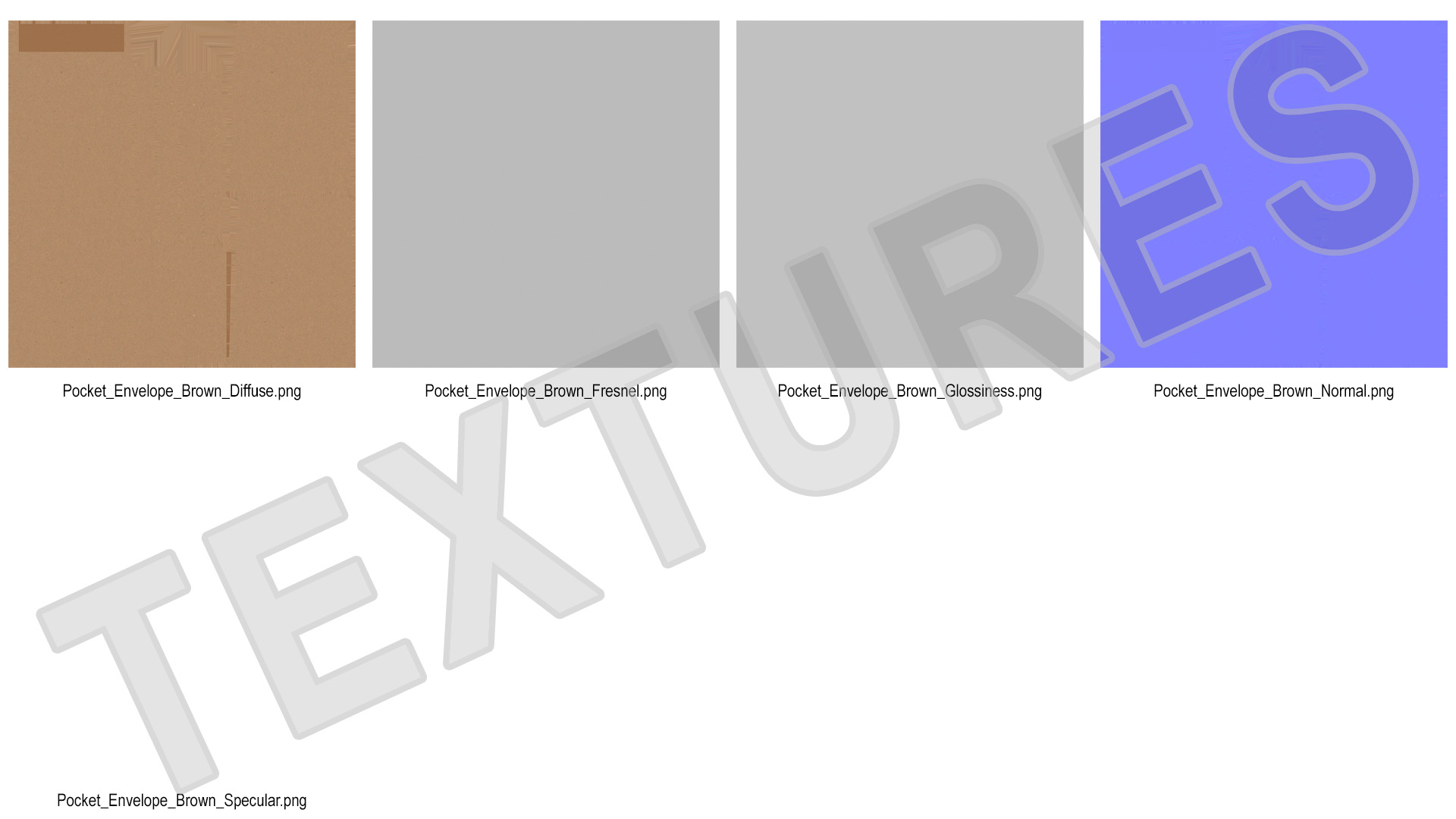 Pocket Envelope Craft Paper Rigged 3D model