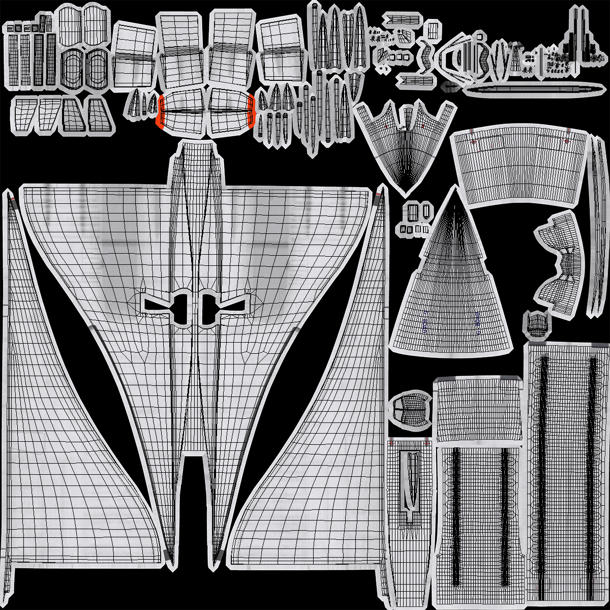 3D model Concorde supersonic Passenger Jet Airliner Generic