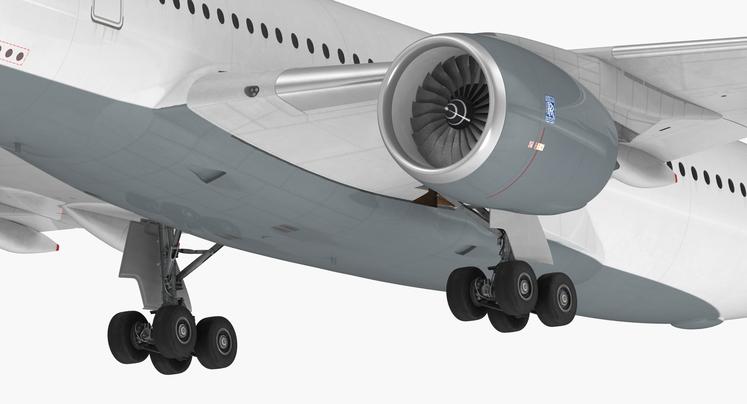 Airbus A350 900 Lufthansa Rigged 3D