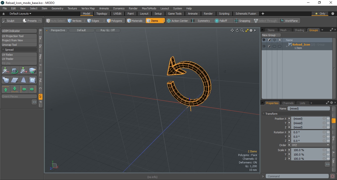 3D Reload Icon