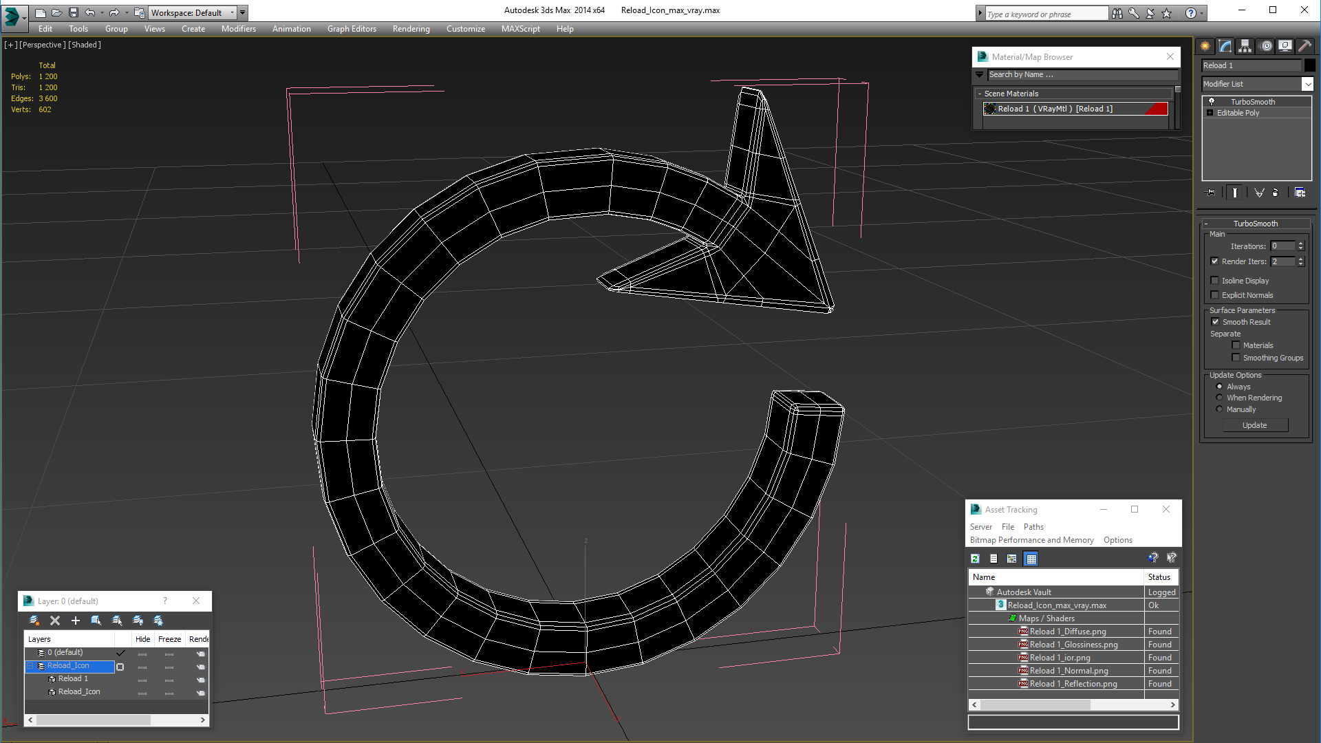 3D Reload Icon