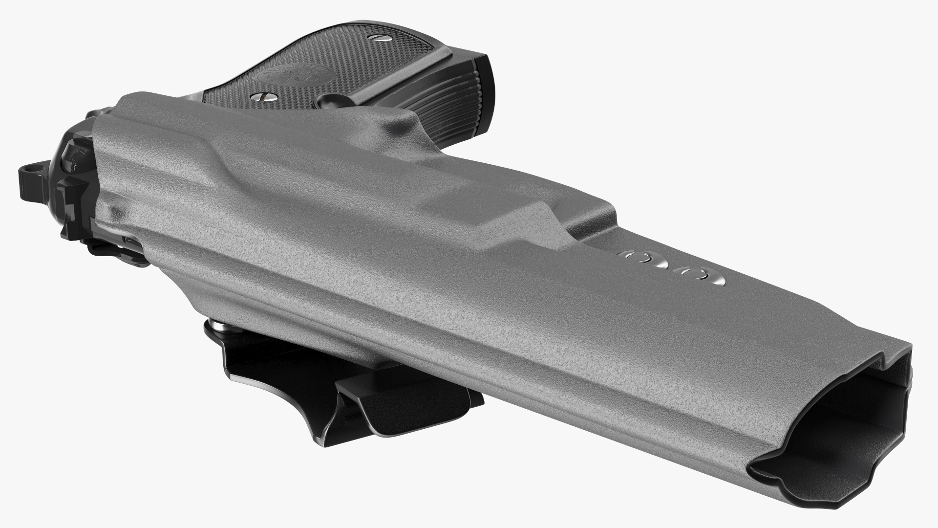 Beretta 92 Pistol With Kydex Holster Black 3D