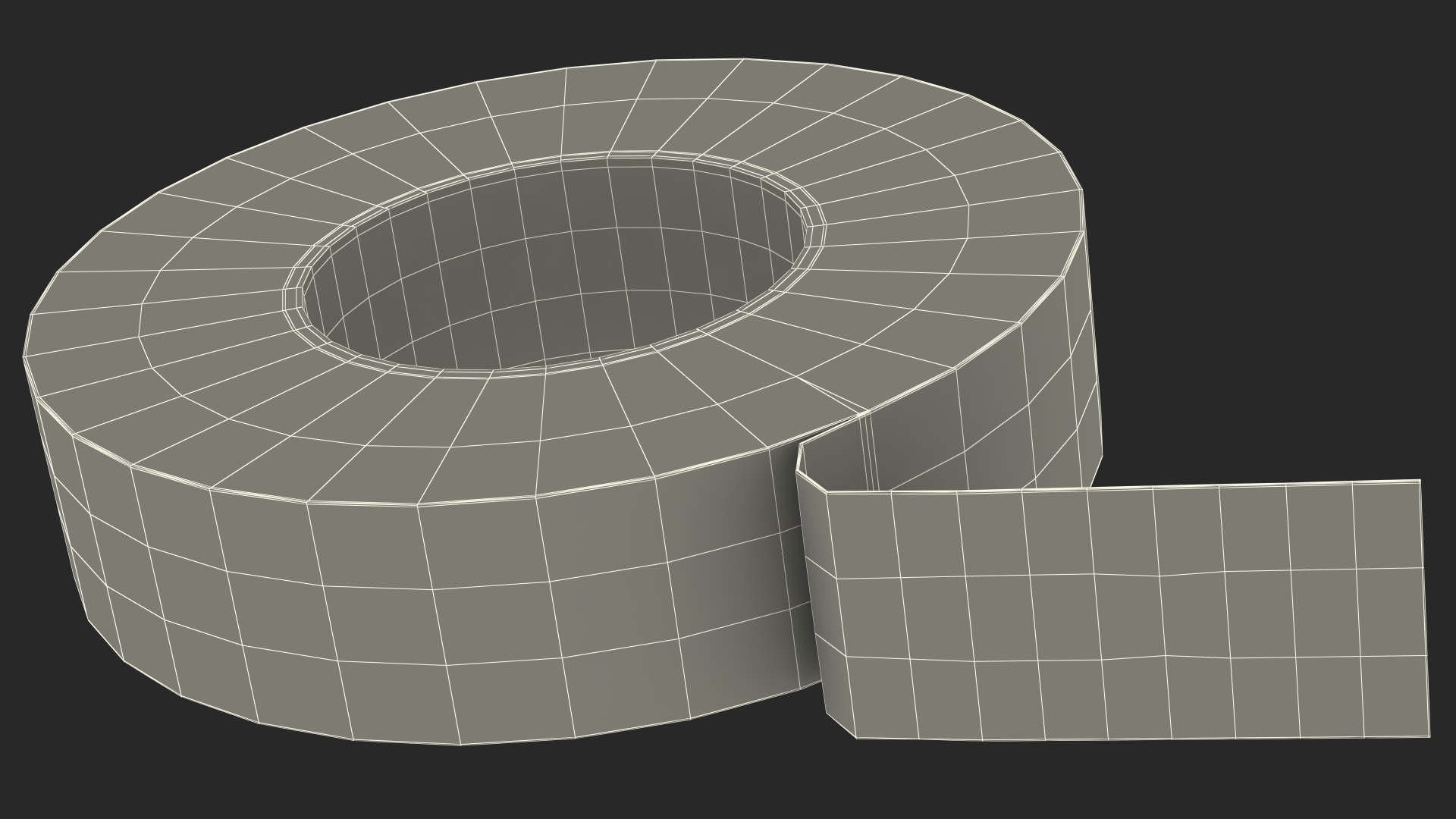 Insulating Electrical Tape Black 3D