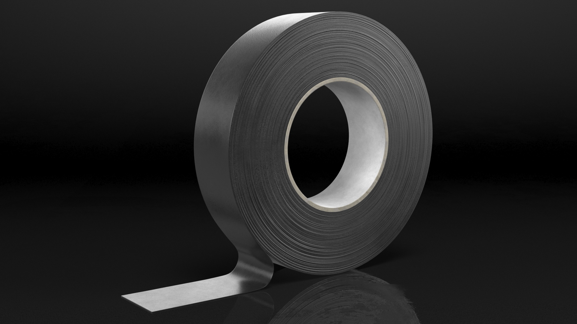 Insulating Electrical Tape Black 3D