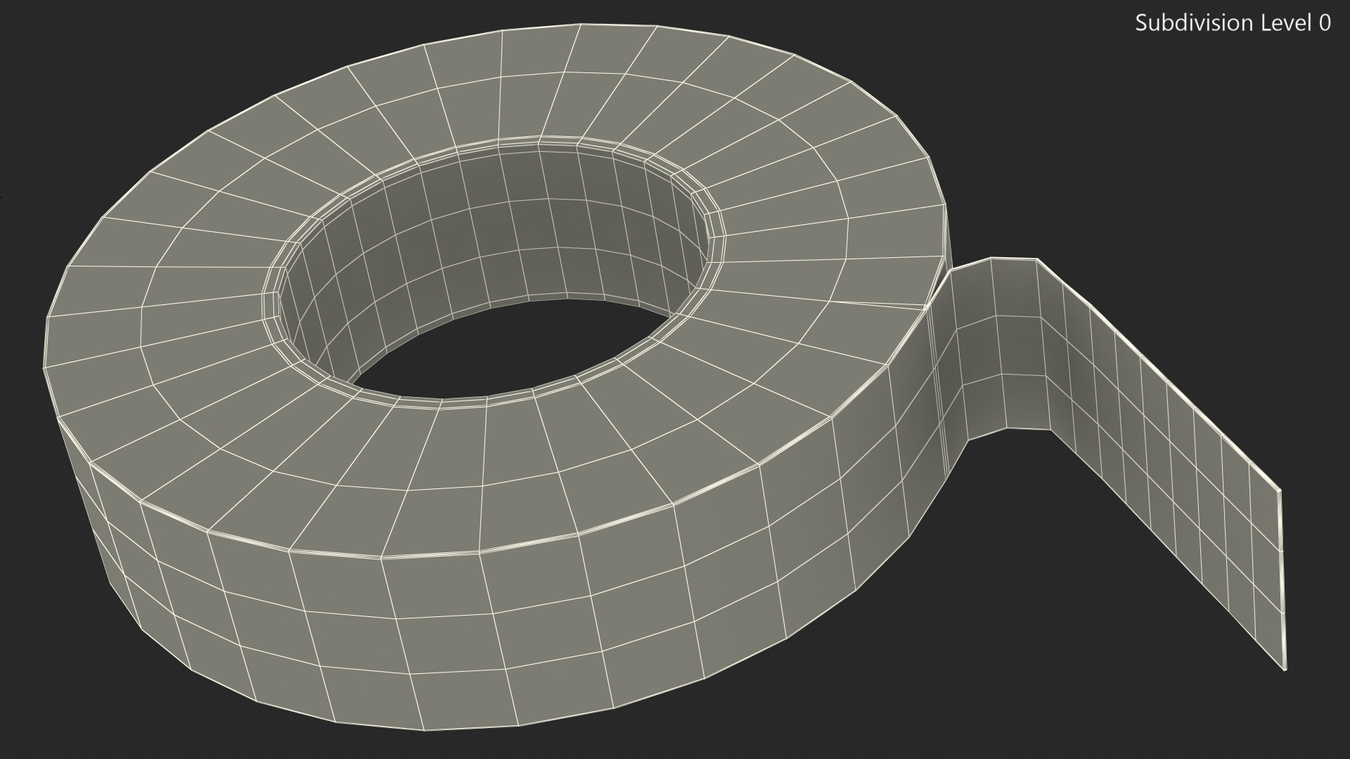 Insulating Electrical Tape Black 3D