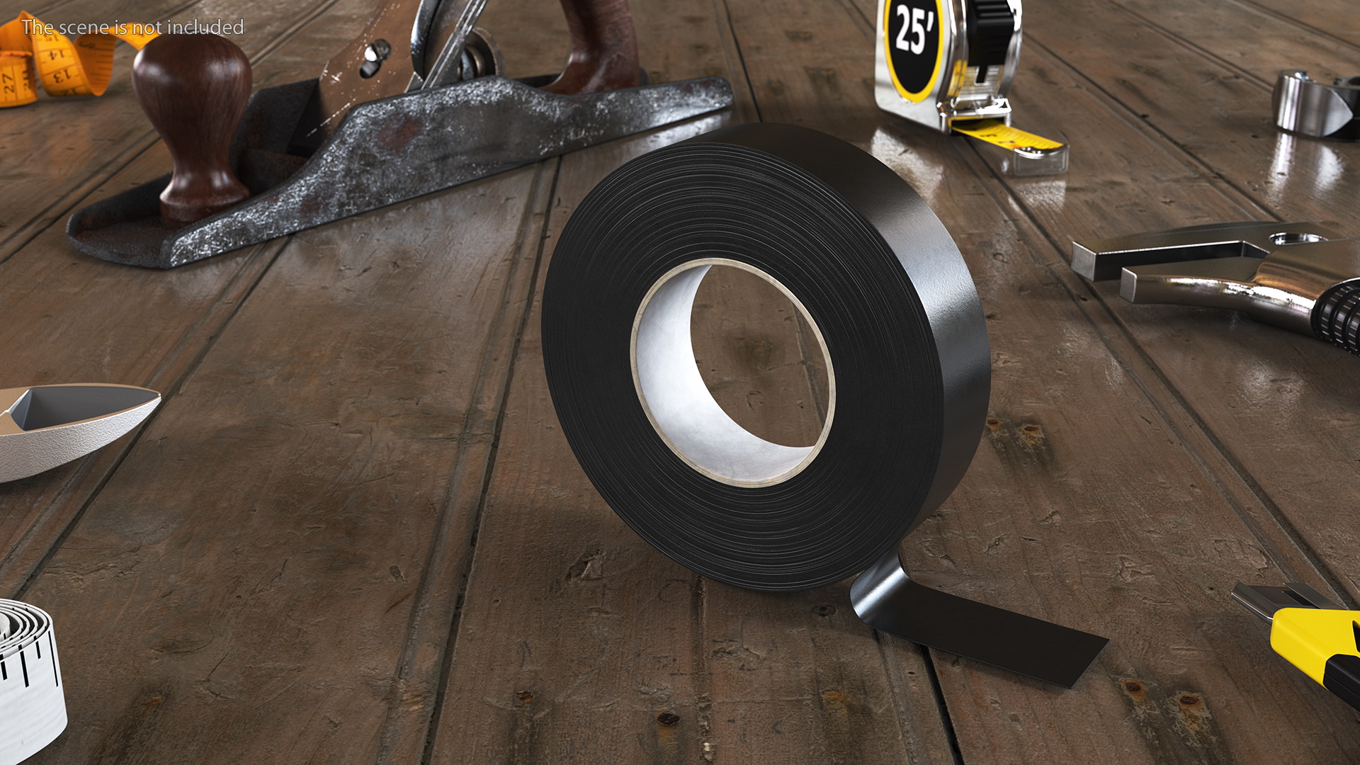 Insulating Electrical Tape Black 3D