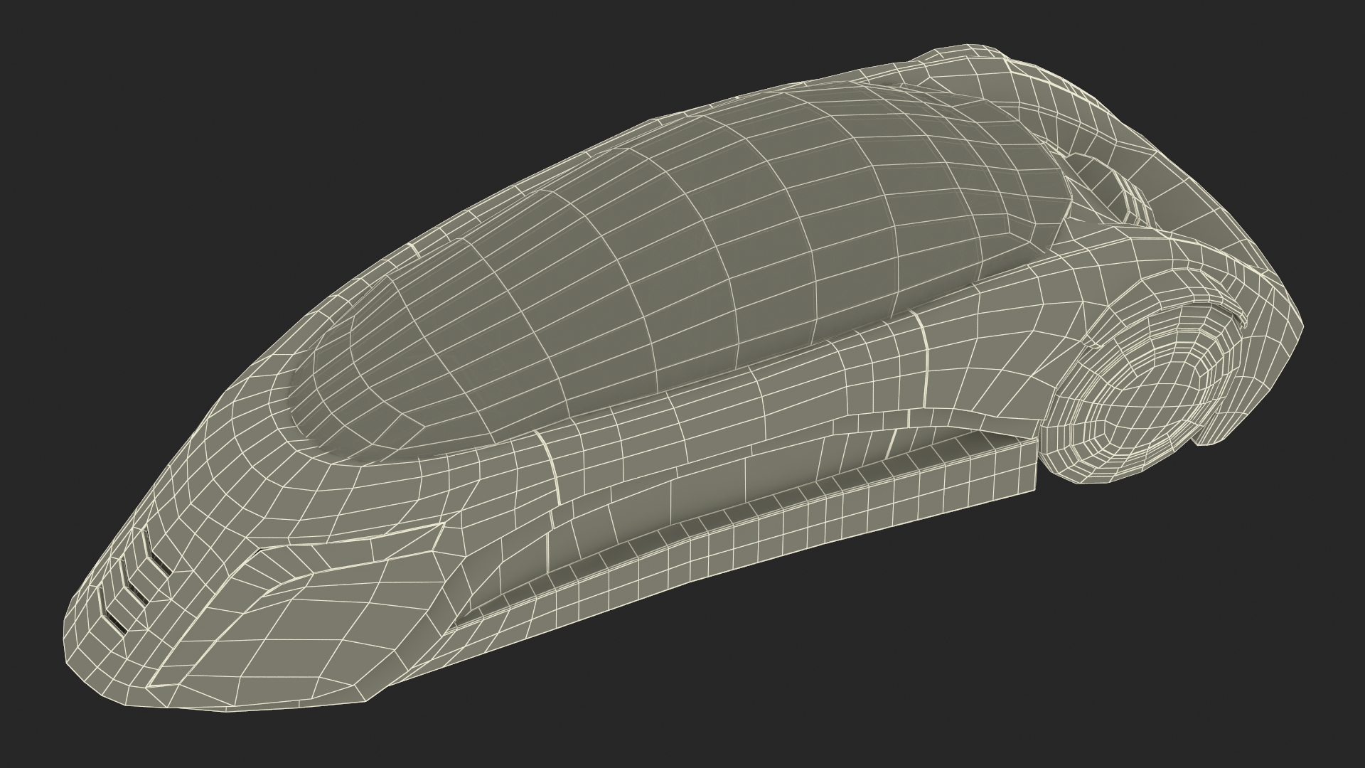 3D Sci-fi Car Trike Metallic Rigged for Cinema 4D