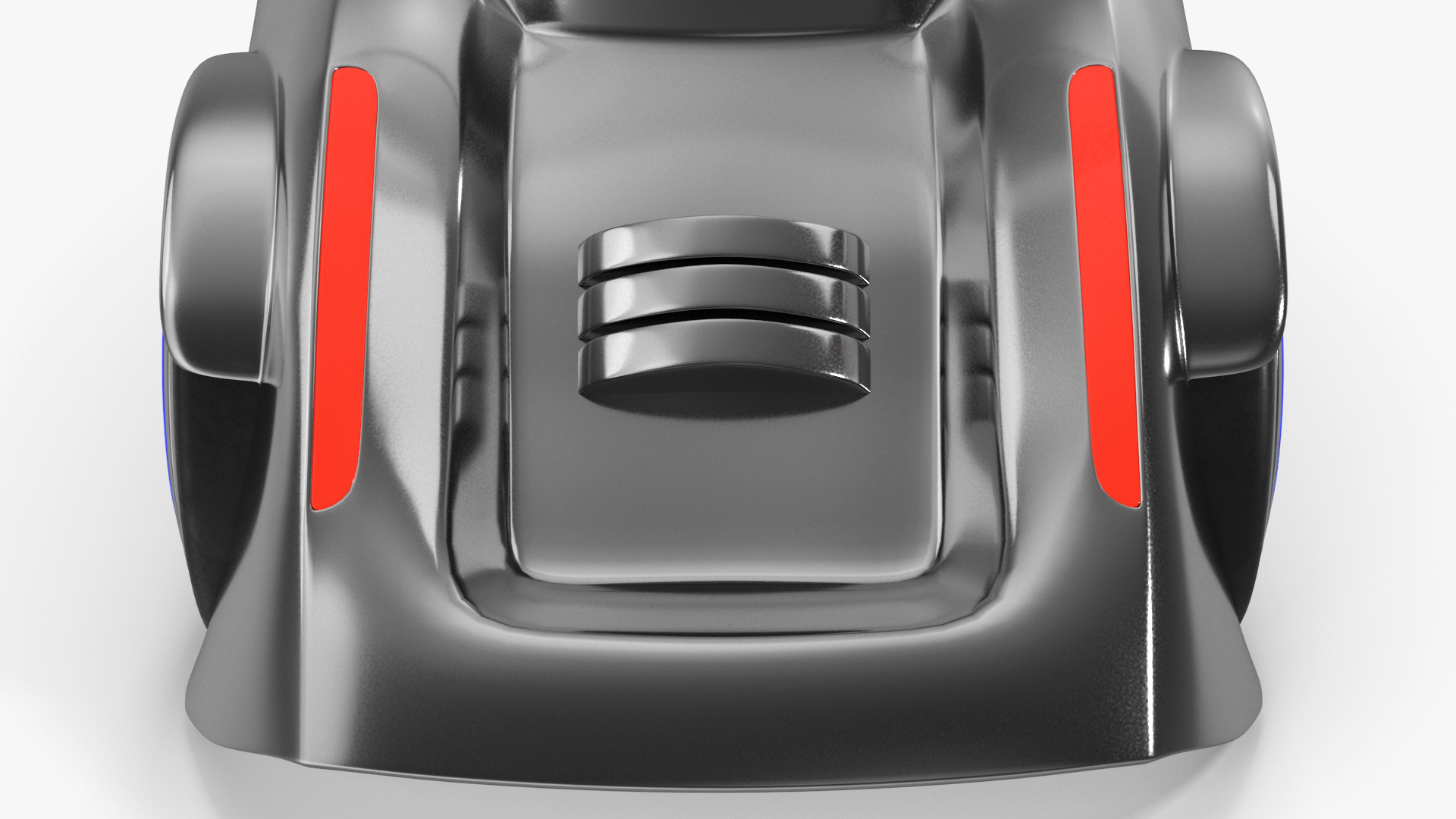 3D Sci-fi Car Trike Metallic Rigged for Cinema 4D